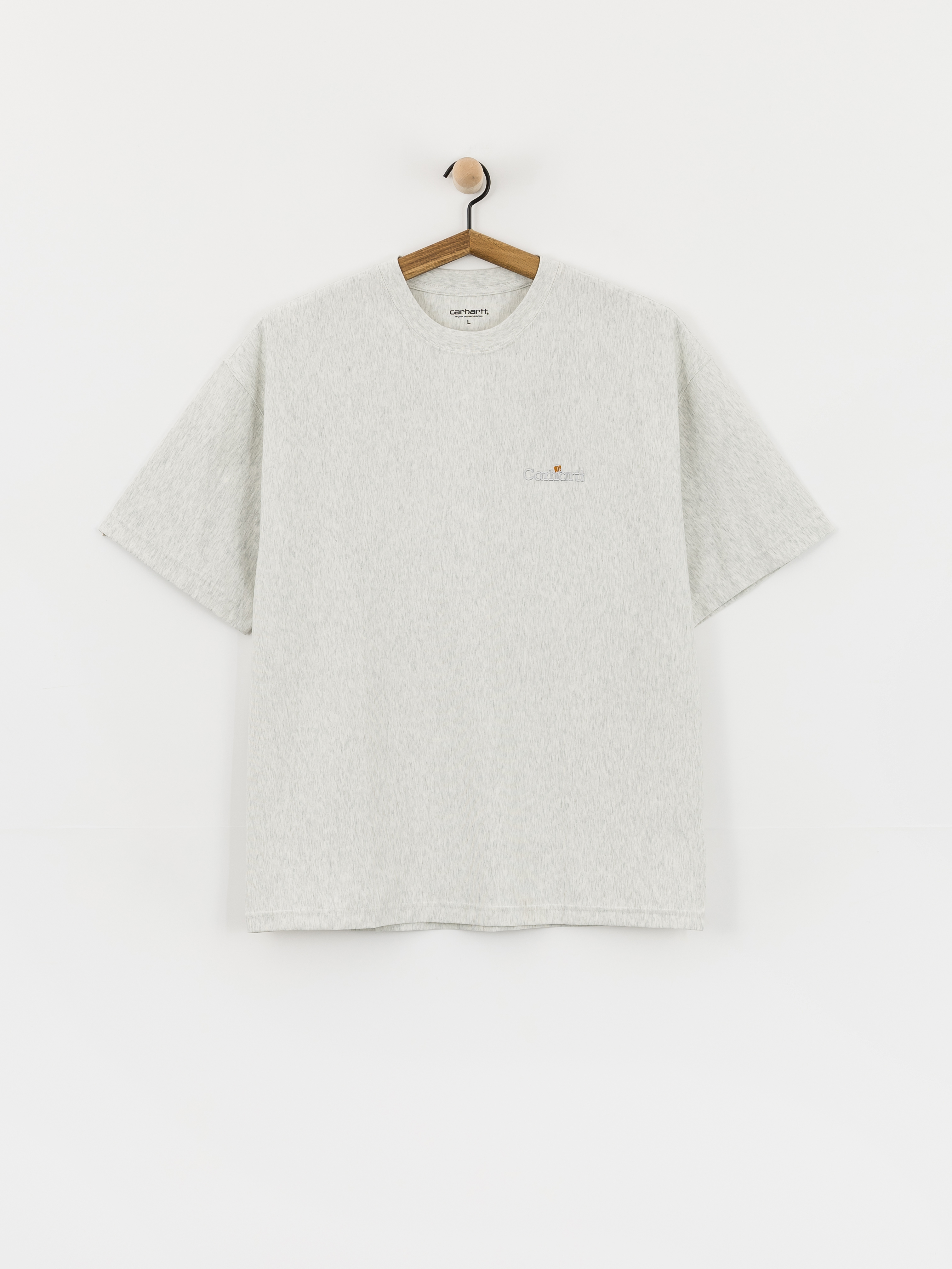 Tricou Carhartt WIP WIP Label (ash heather)