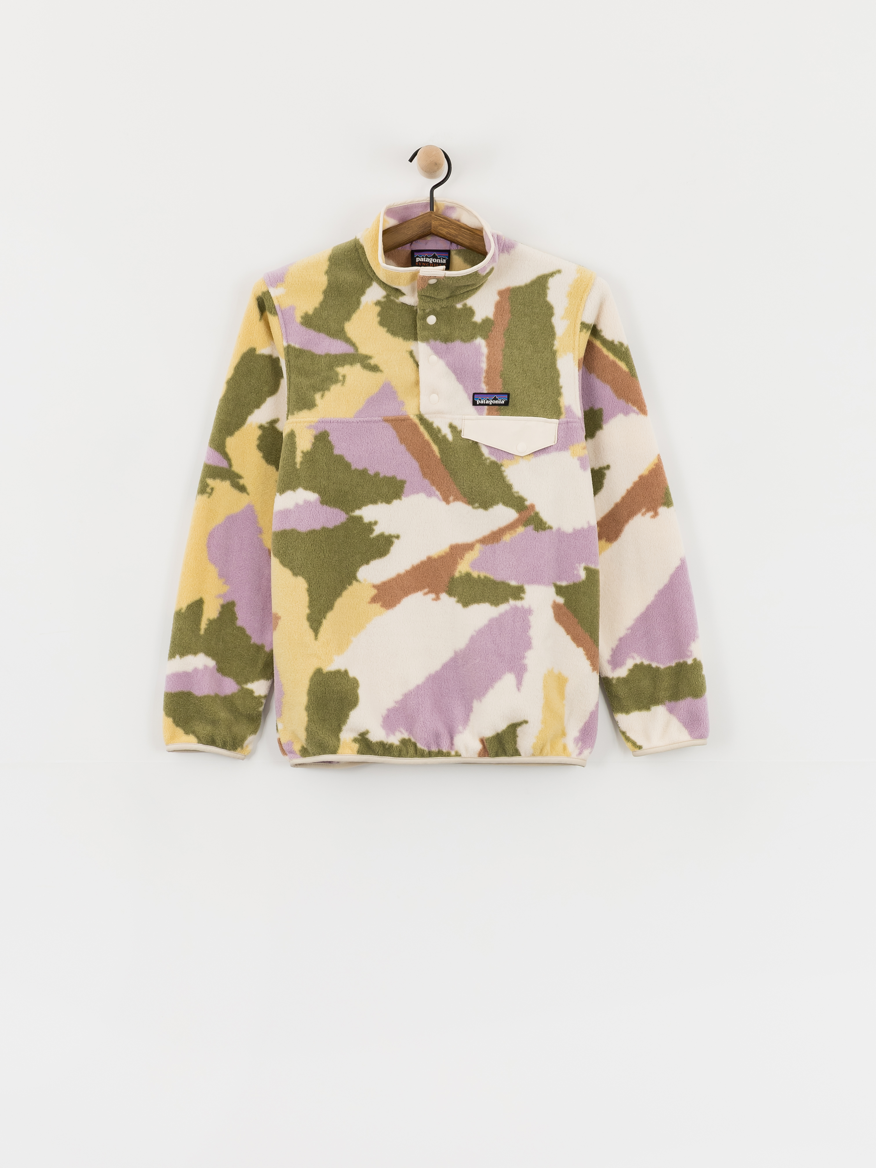 Hanorac din fleece Patagonia Lightweight Synchilla Snap T Wmn (sunshine/natural)