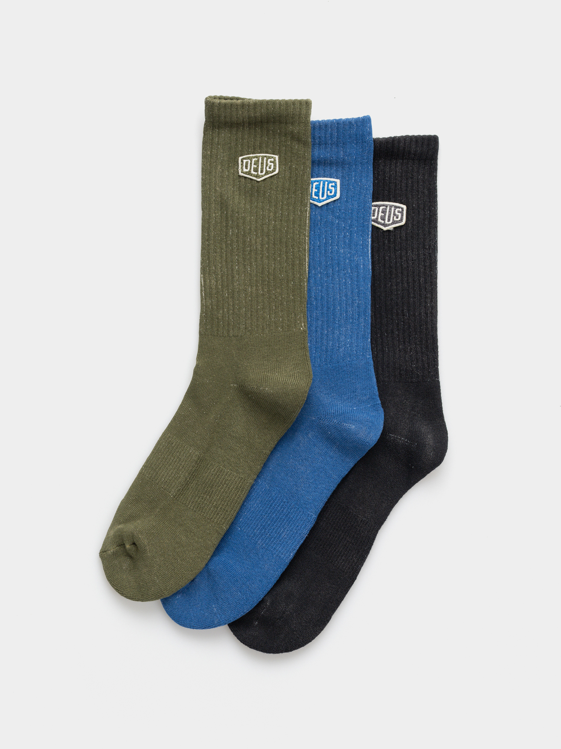 Șosete Deus Ex Machina Shield Garment Dyed Sock 3 Pack (multi)