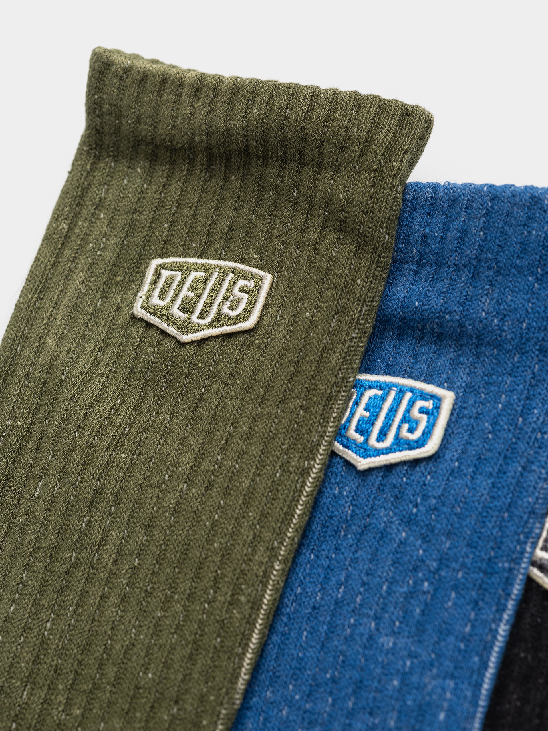 Șosete Deus Ex Machina Shield Garment Dyed Sock 3 Pack (multi)