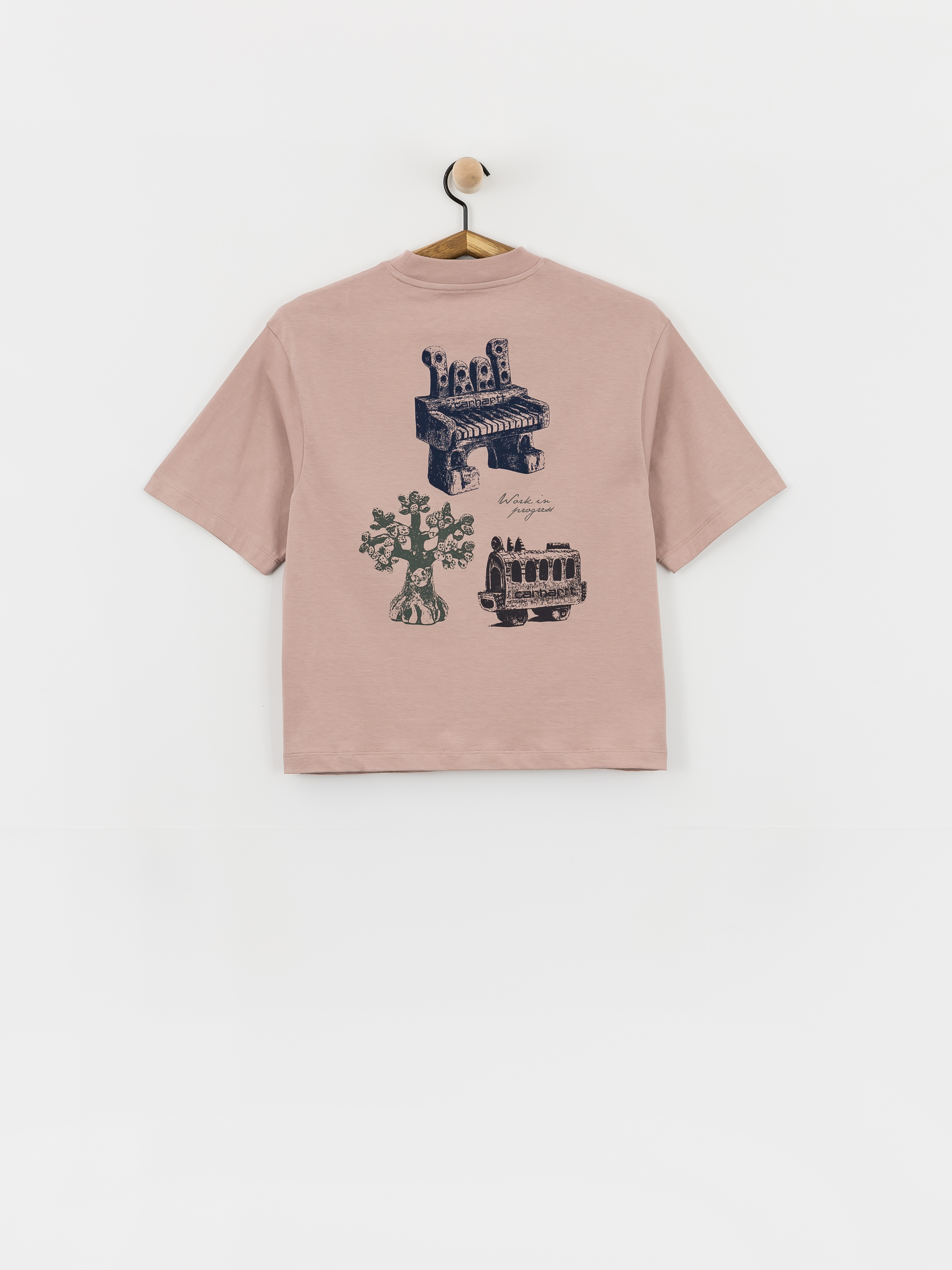 Tricou Carhartt WIP Forma Wmn (gentle pink)