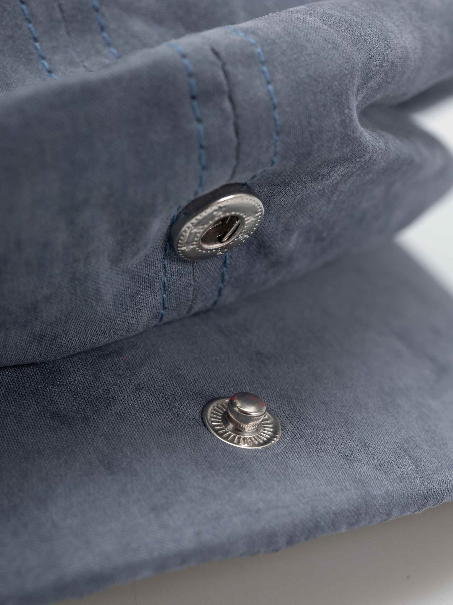 Pălărie cu cozoroc Brixton Brood Snap (slate blue brushed satin)