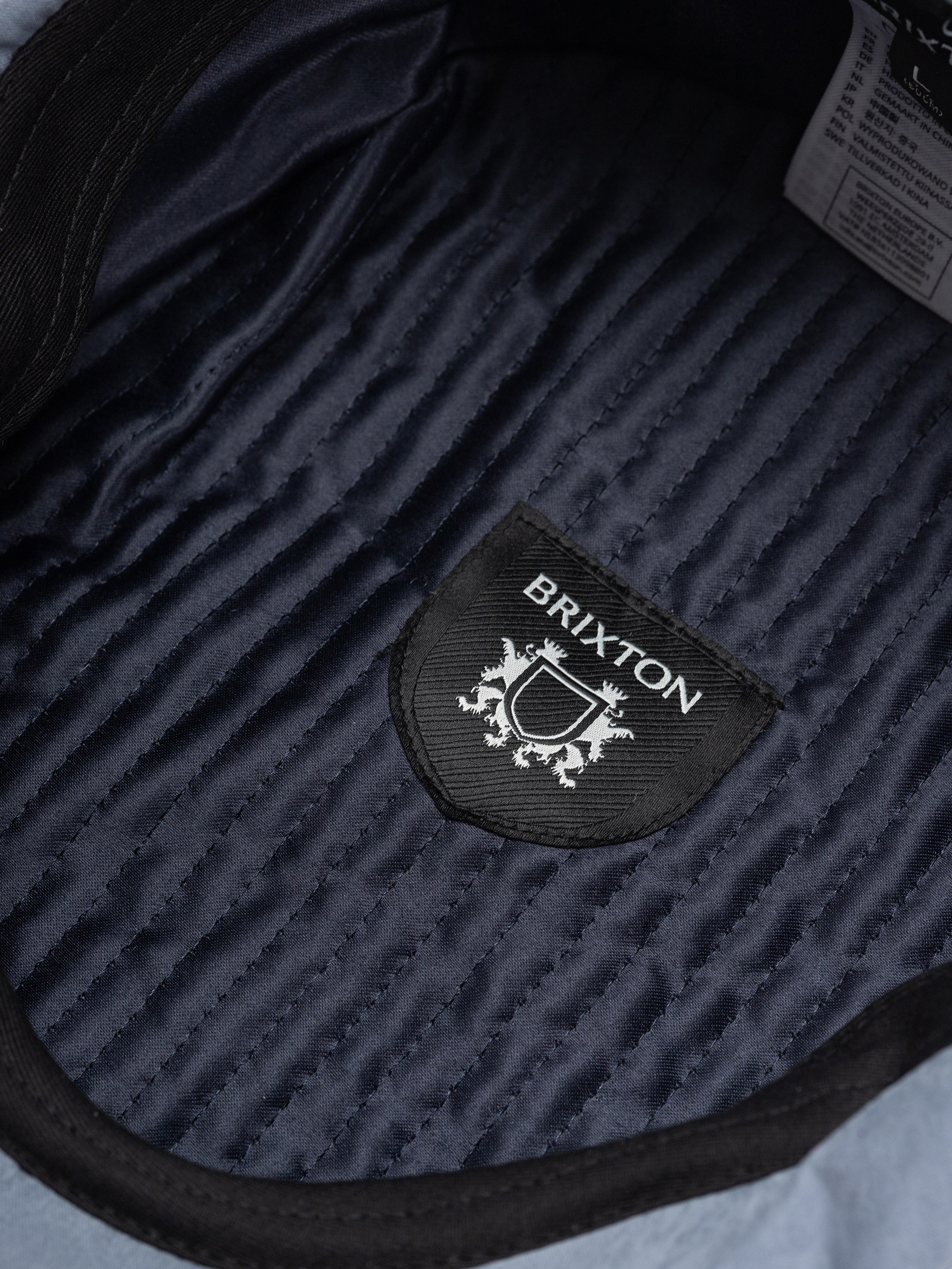 Pălărie cu cozoroc Brixton Brood Snap (slate blue brushed satin)