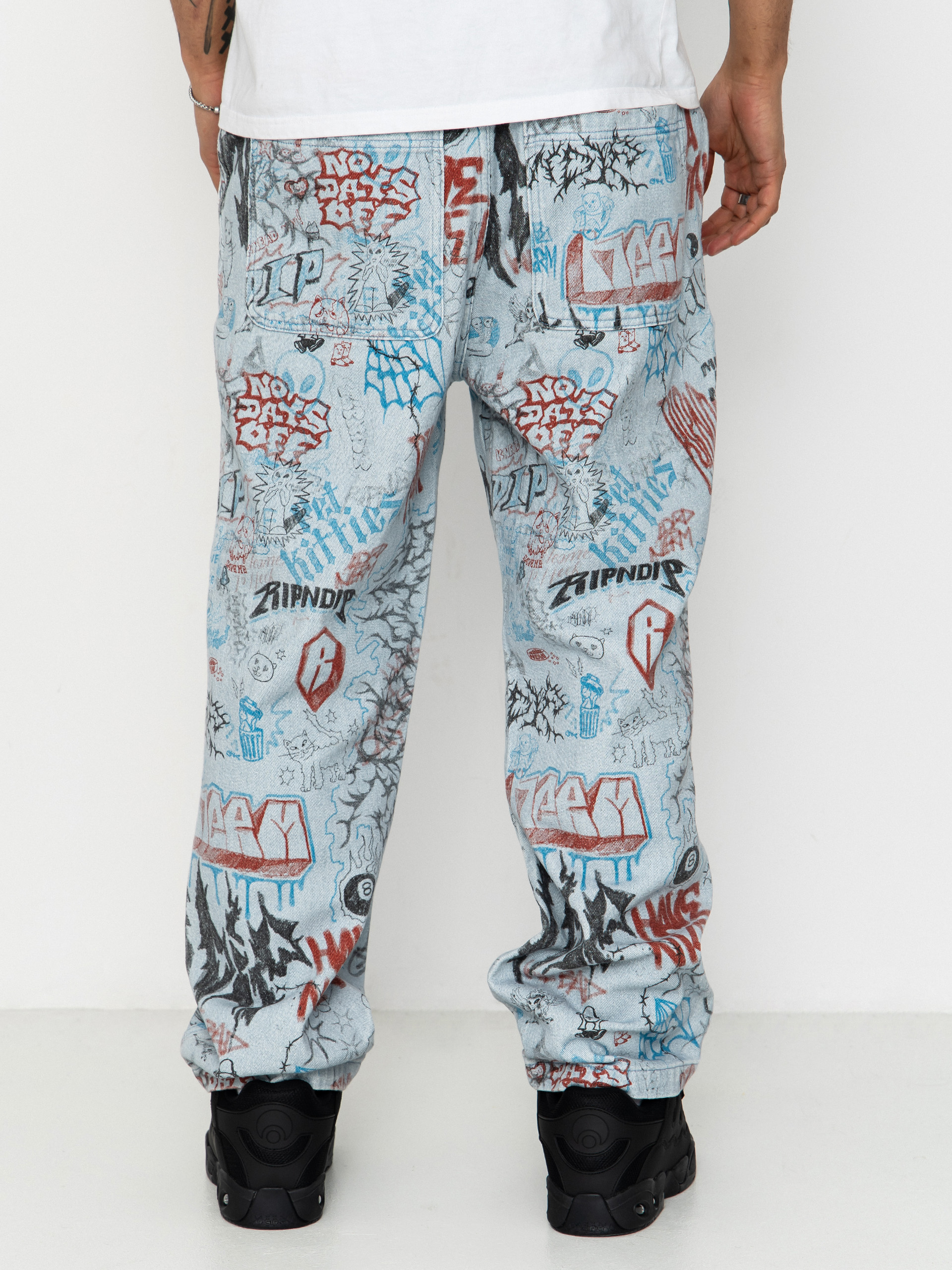Pantaloni RipNDip Marker Wide Fit (light wash denim)