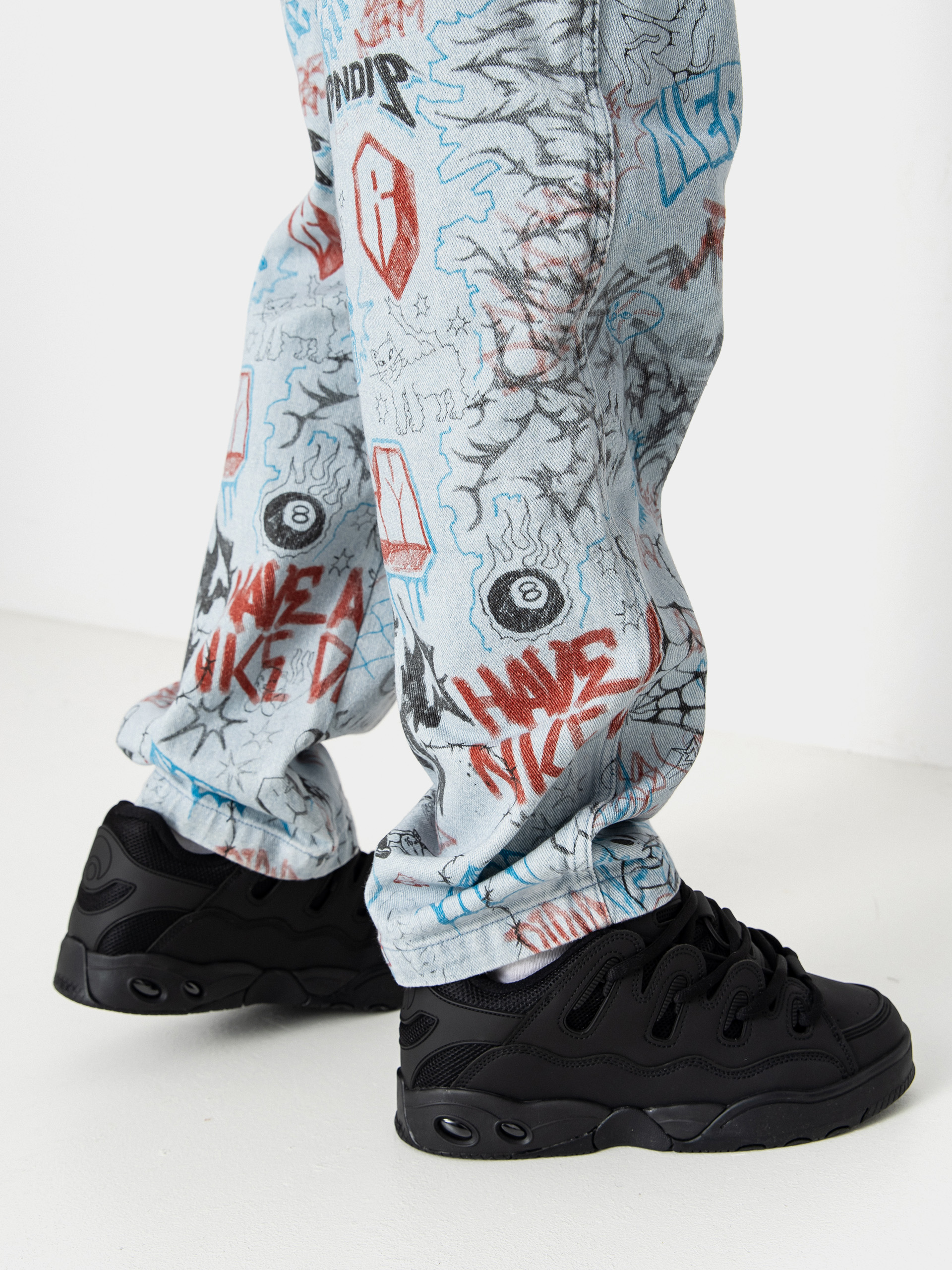 Pantaloni RipNDip Marker Wide Fit (light wash denim)