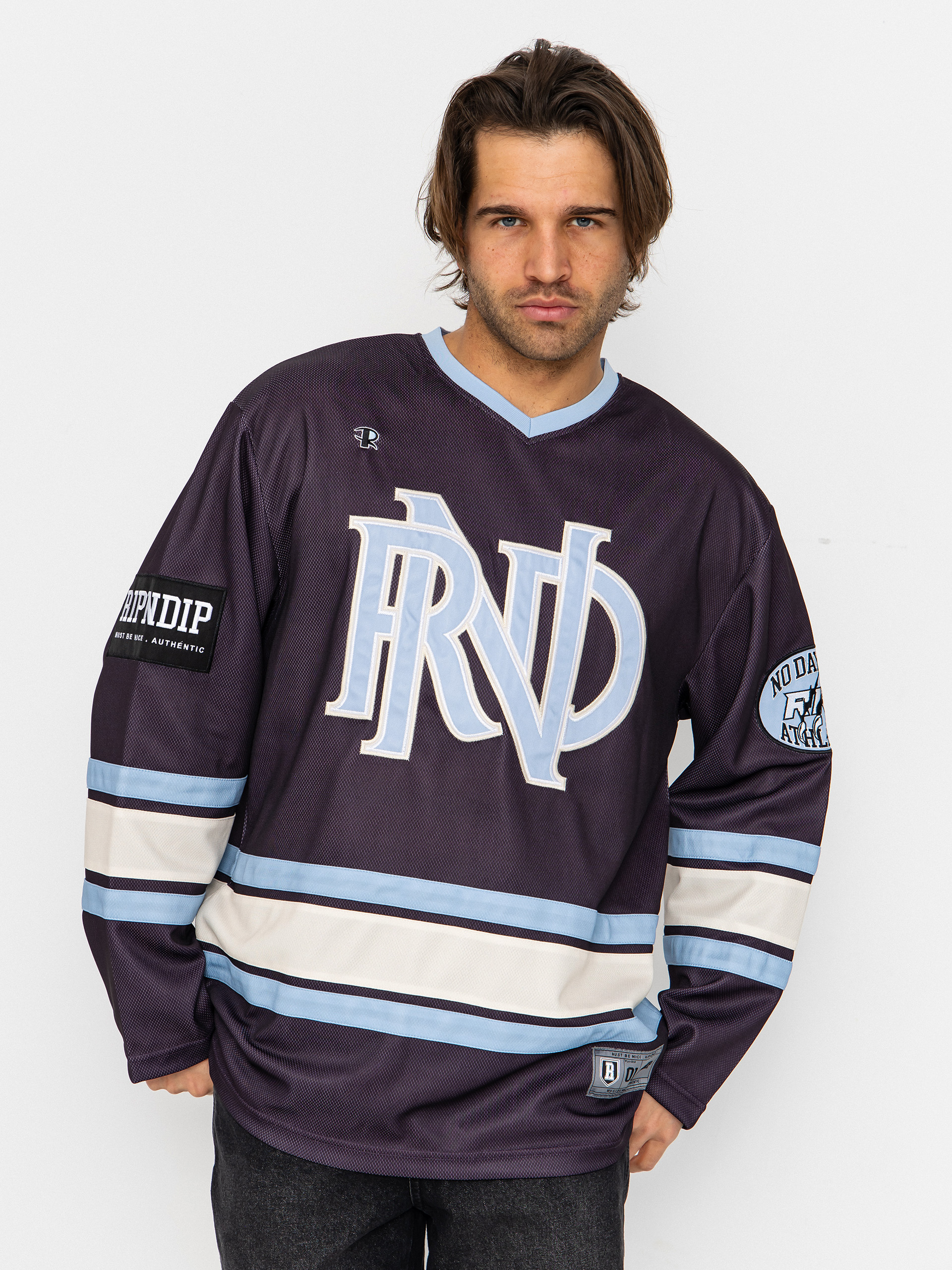 Tricou RipNDip No Days Off Hockey Jersey - violet (plum)