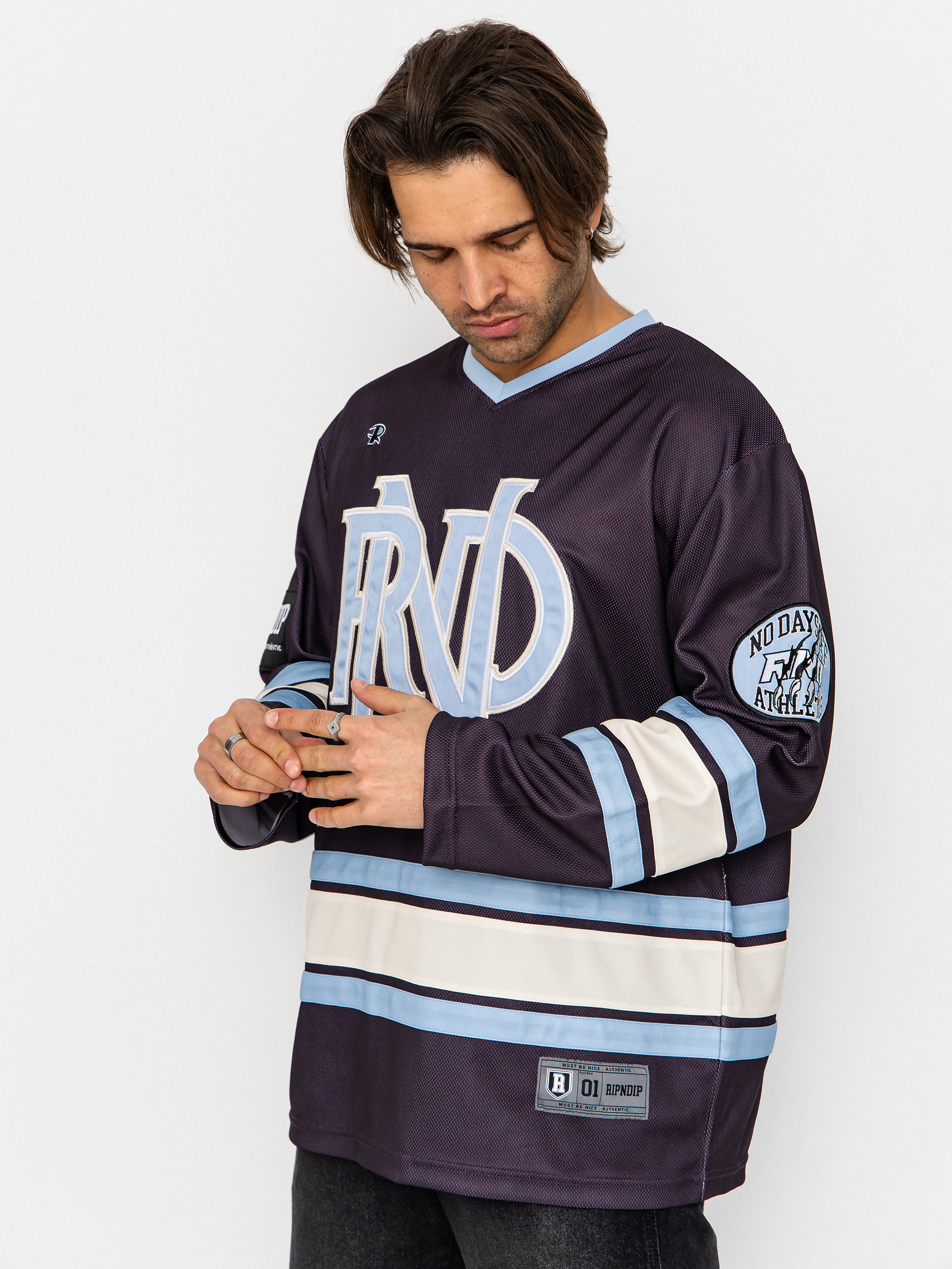 Tricou RipNDip No Days Off Hockey Jersey (plum)
