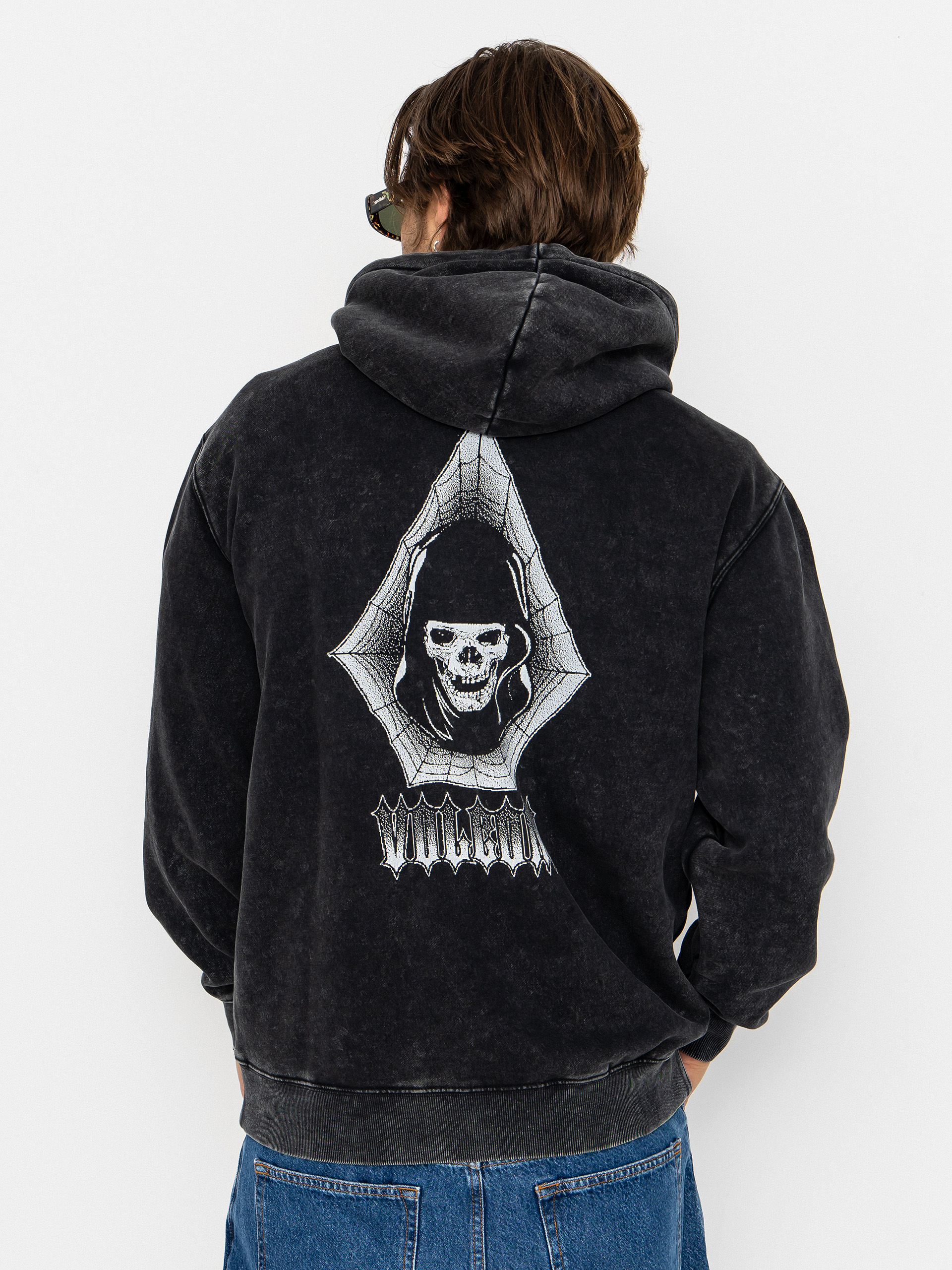 Hanorac cu glugă Volcom Noder HD (light acid black)