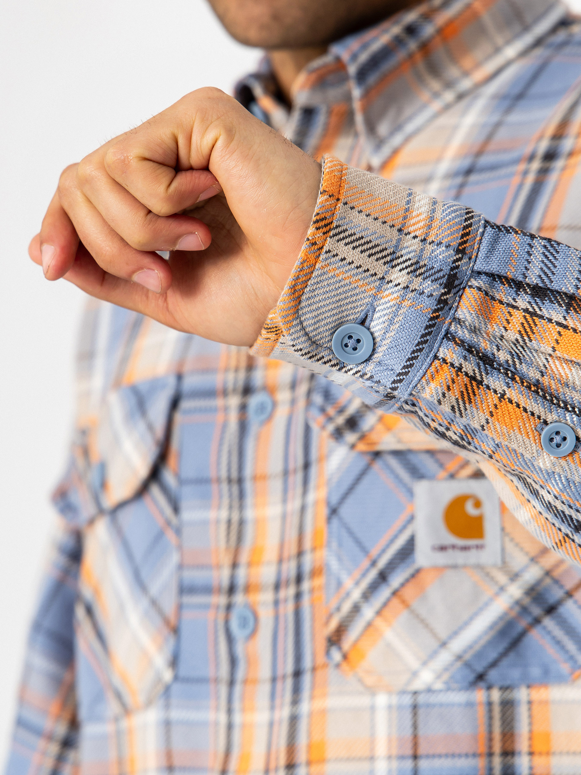 Cămașă Carhartt WIP Tunick (tunick check/gentle blue)