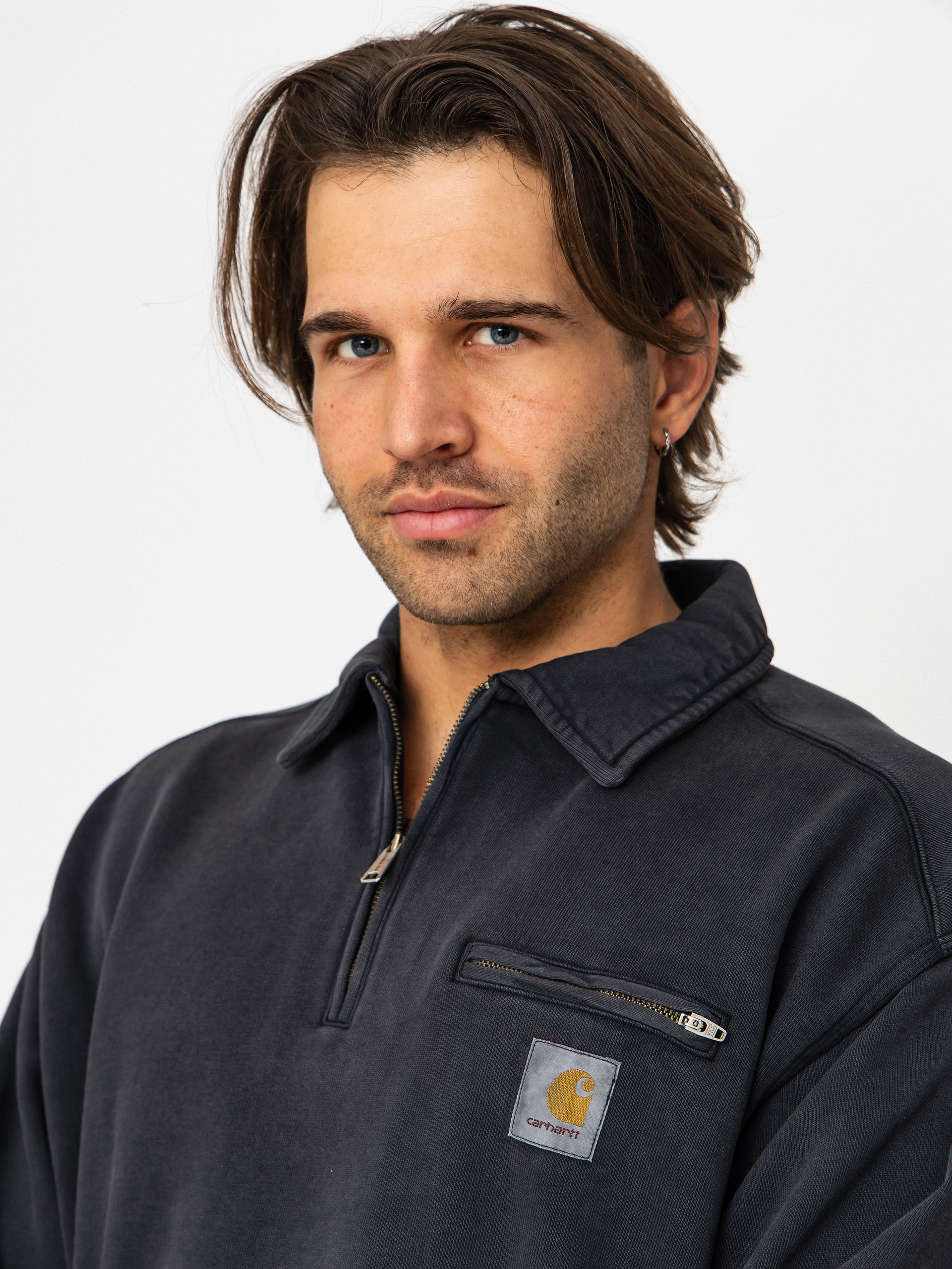 Hanorac Carhartt WIP Half Zip Detroit (black)