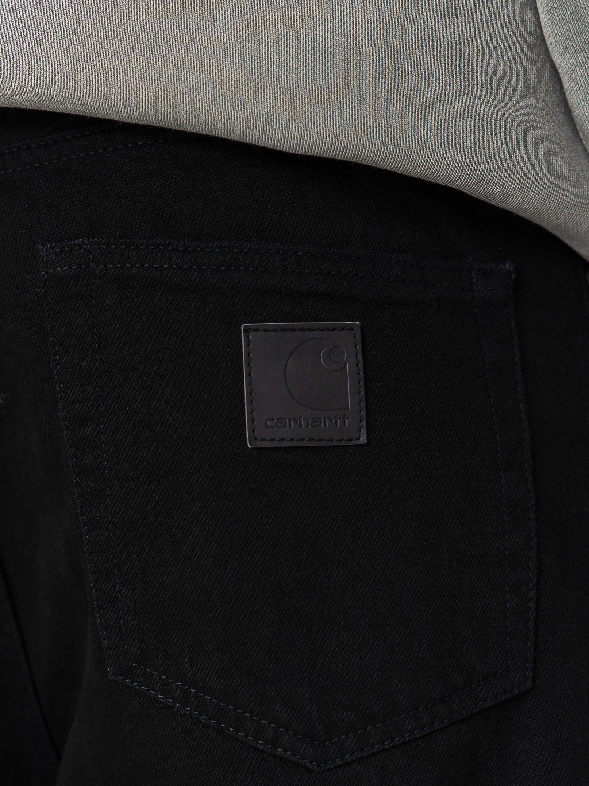 Pantaloni Carhartt WIP Aaron (black rinsed)