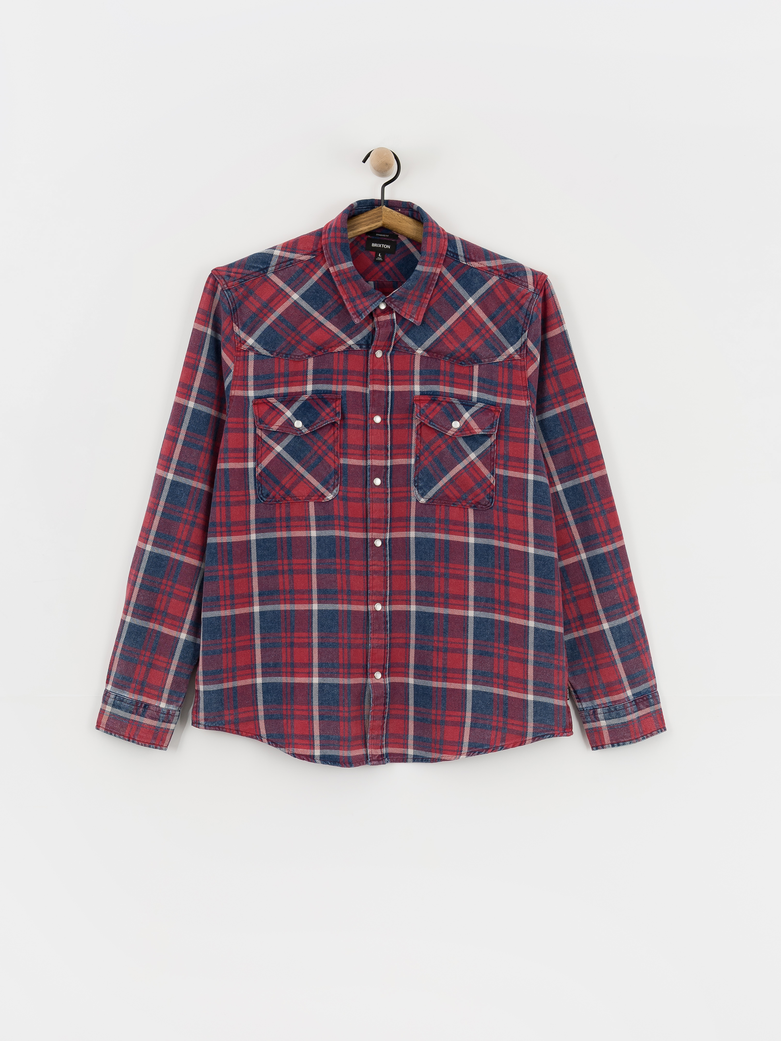 Cu0103mau0219u0103 Brixton Waylon Lw Overshirt (denim plaid)