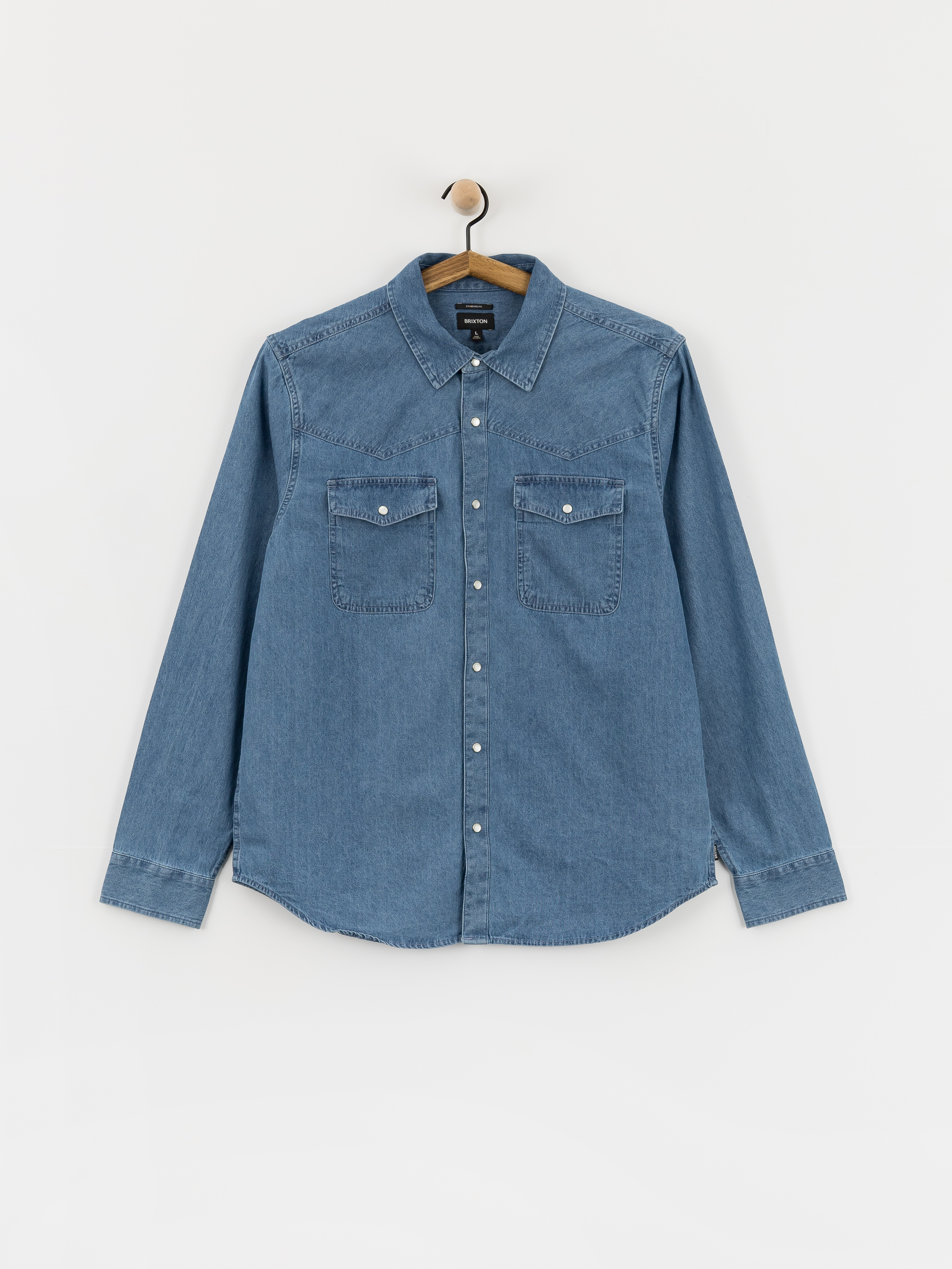 Cămașă Brixton Waylon Lw Overshirt (med wash chambrey)