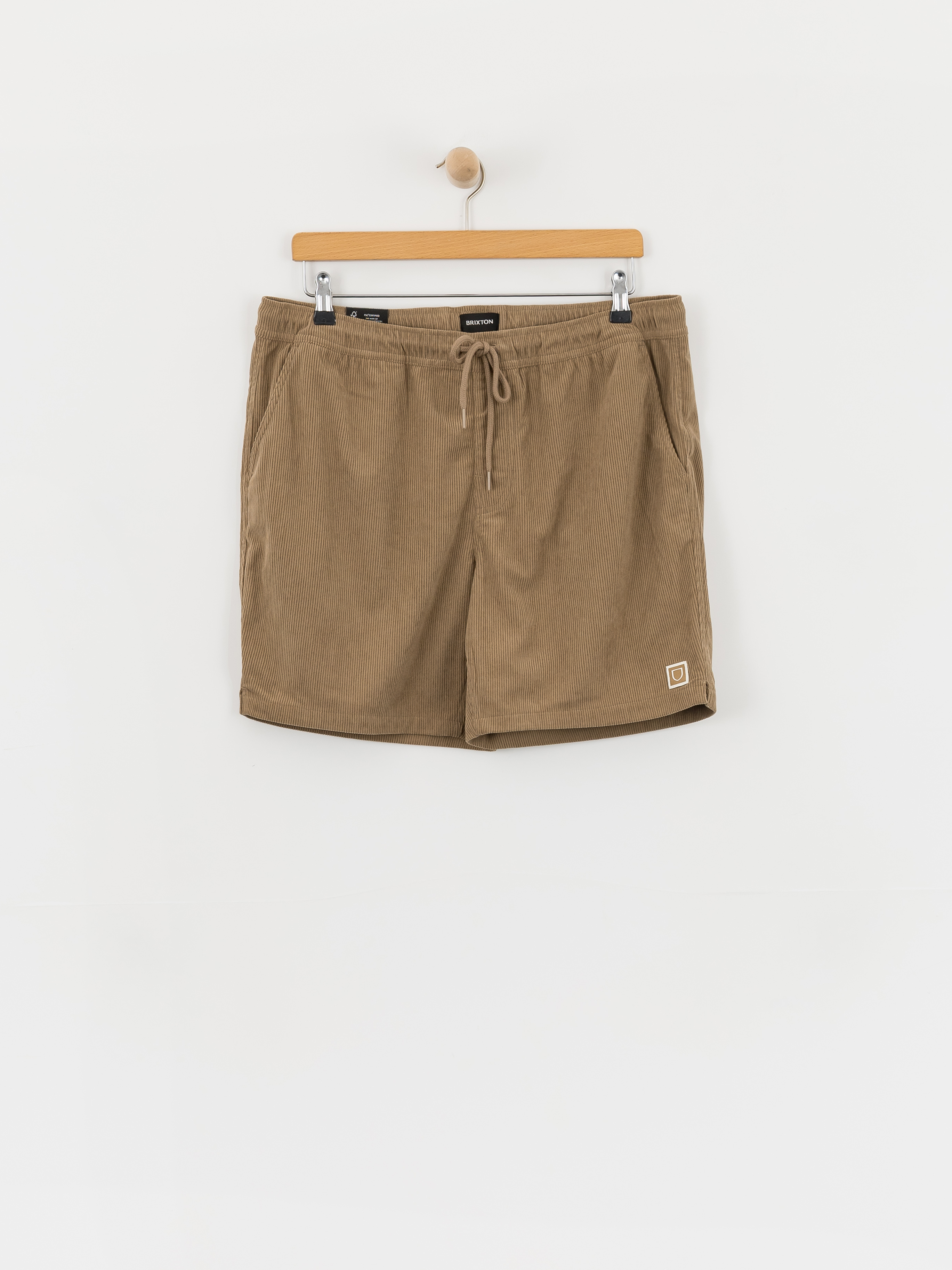 Pantaloni scurți Brixton Everyday Corduroy (vintage khaki)