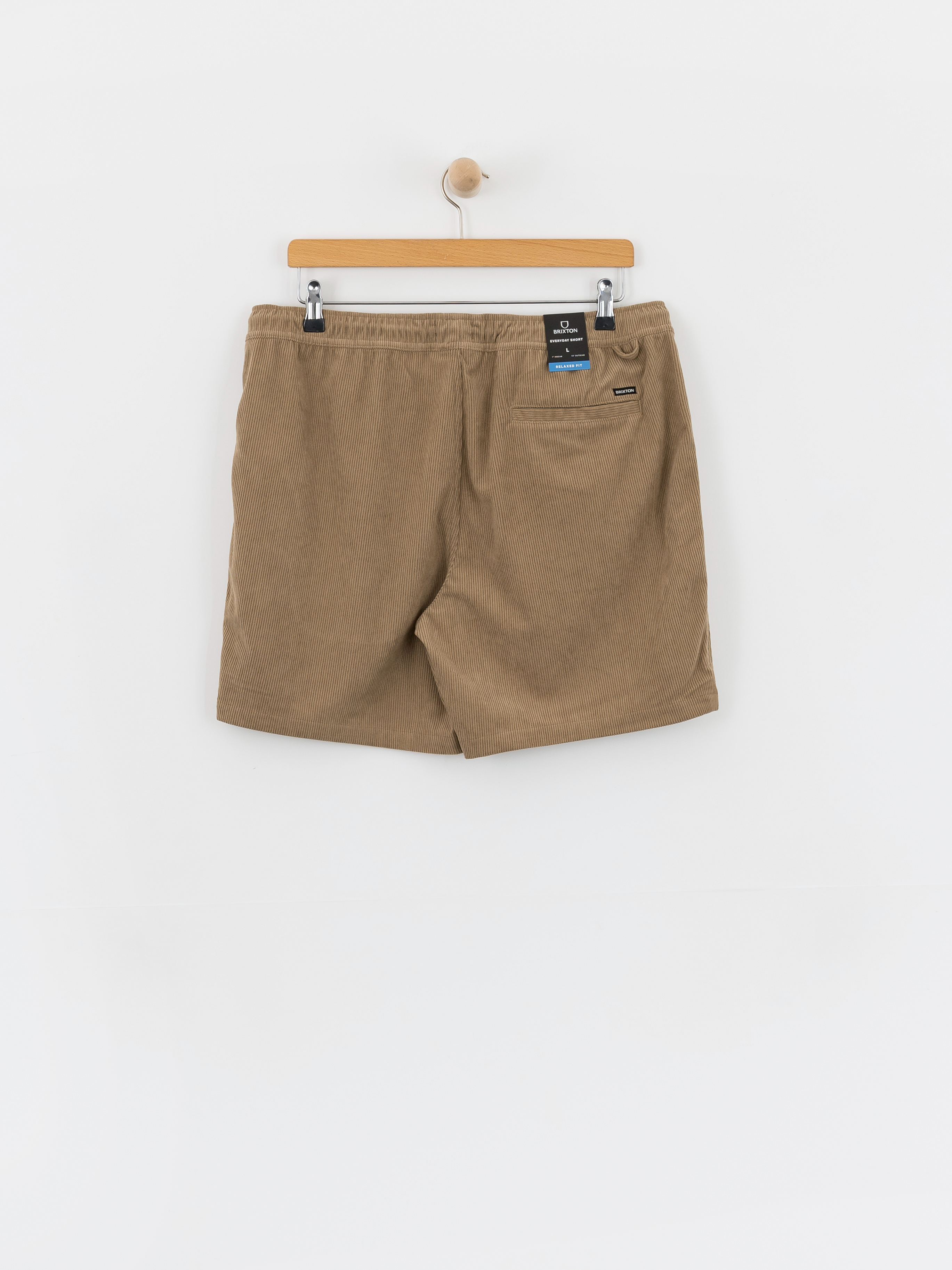 Pantaloni scurți Brixton Everyday Corduroy (vintage khaki)