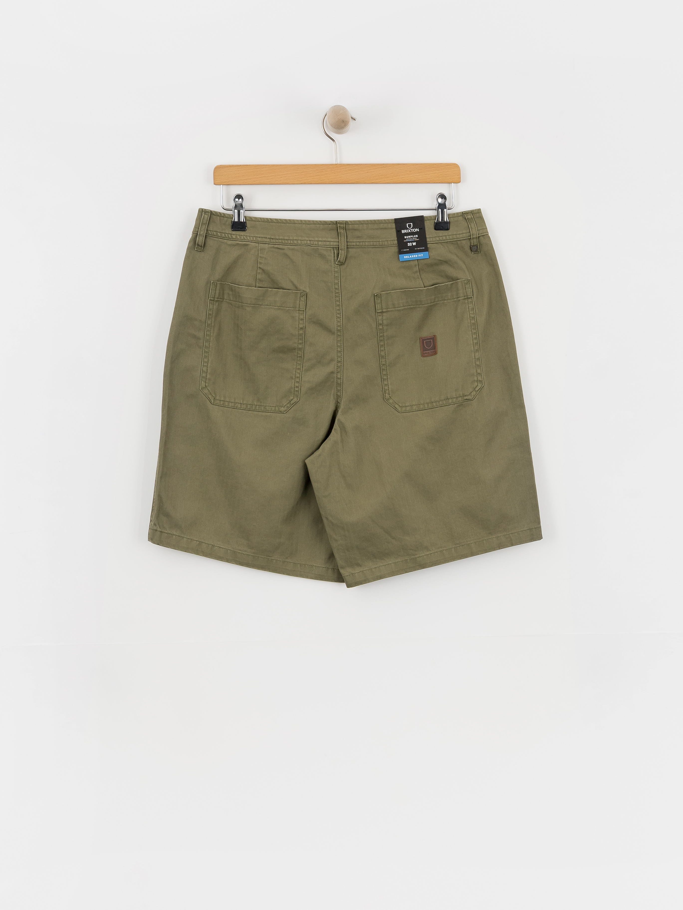 Pantaloni scurți Brixton Surplus Vw Herringbone (washed olive green)