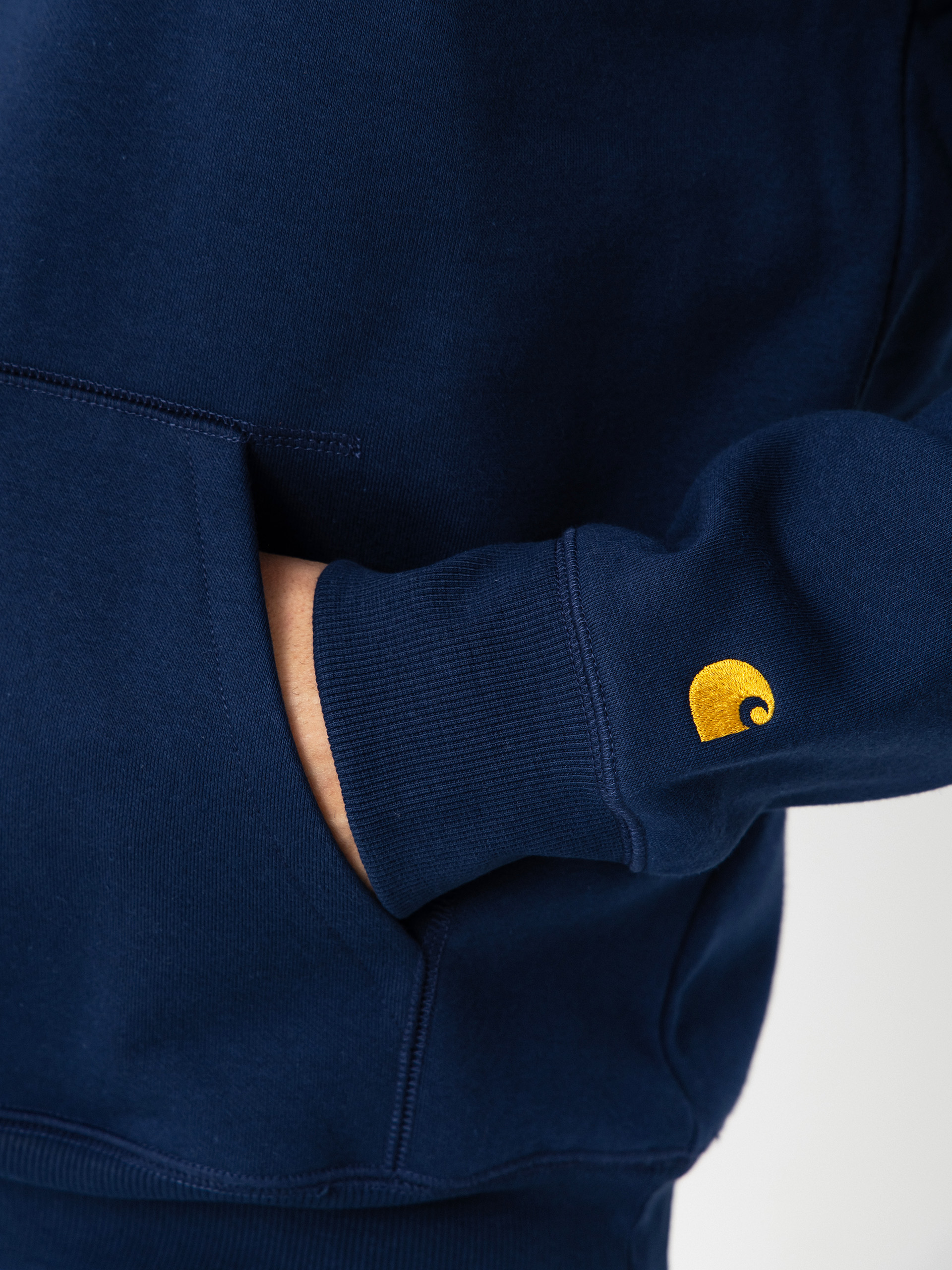 Hanorac cu glugă Carhartt WIP Chase HD (jupiter/gold)