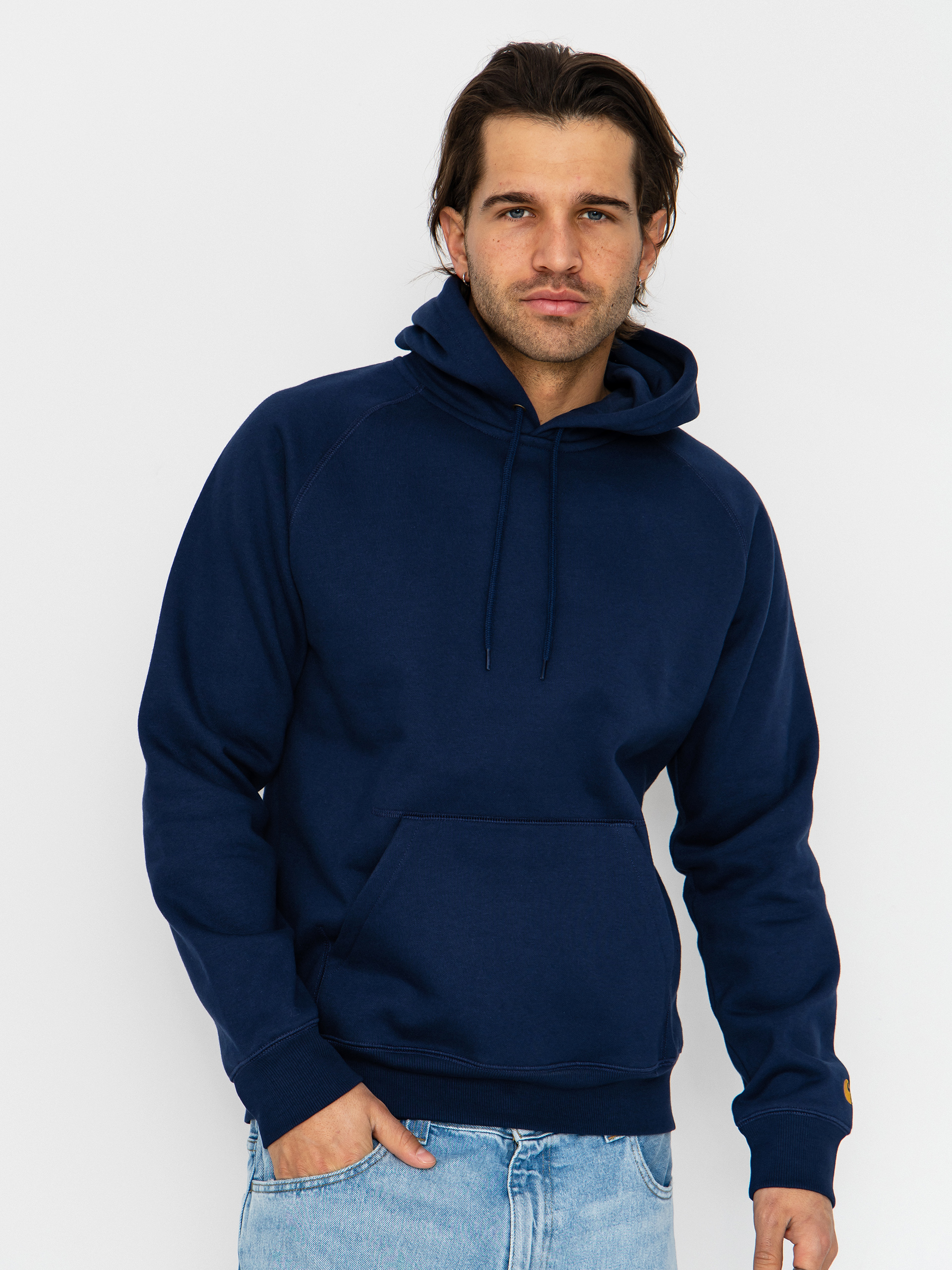 Hanorac cu glugă Carhartt WIP Chase HD (jupiter/gold)