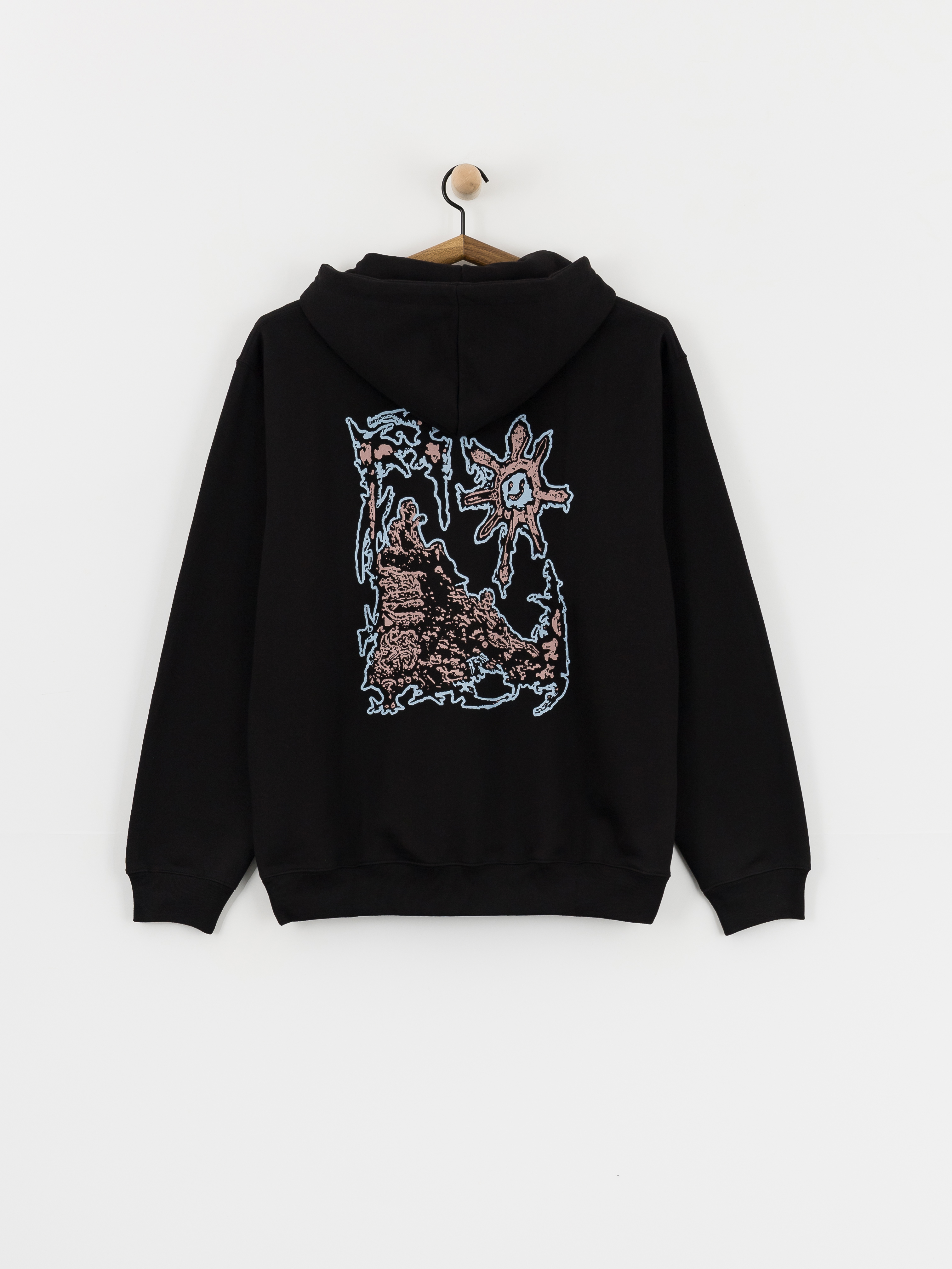 Hanorac cu glugă Polar Skate Dave Lovely Day HD (black)