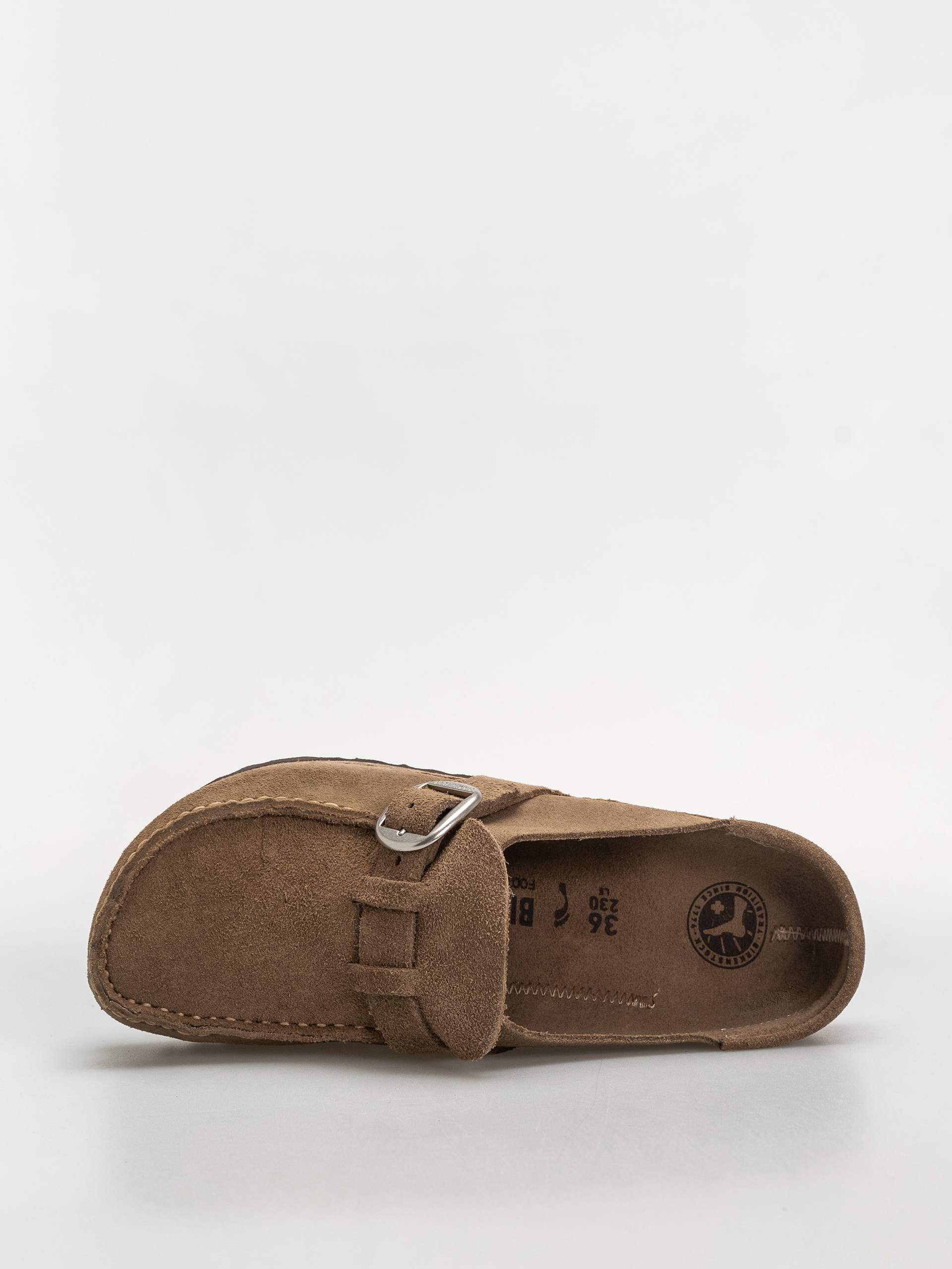 Șlapi Birkenstock Buckley Suede Leather Narrow Wmn (gray taupe)