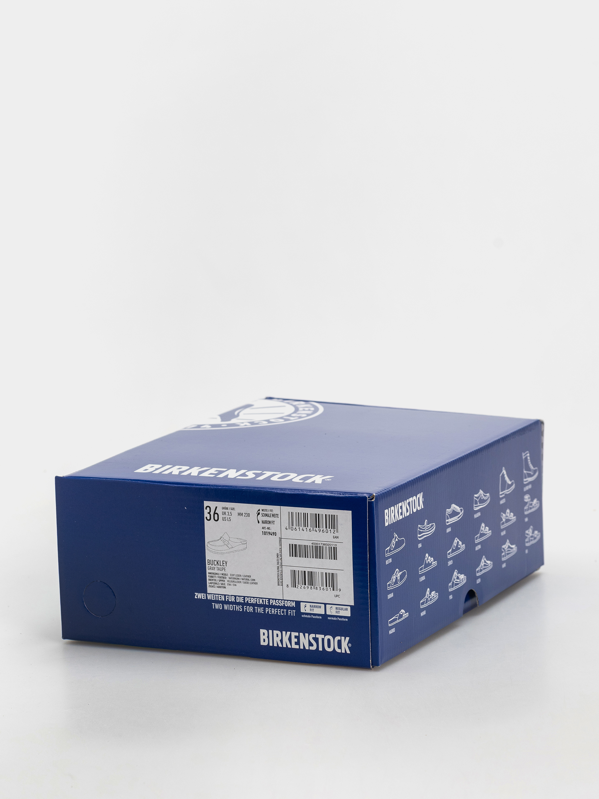 Șlapi Birkenstock Buckley Suede Leather Narrow Wmn (gray taupe)