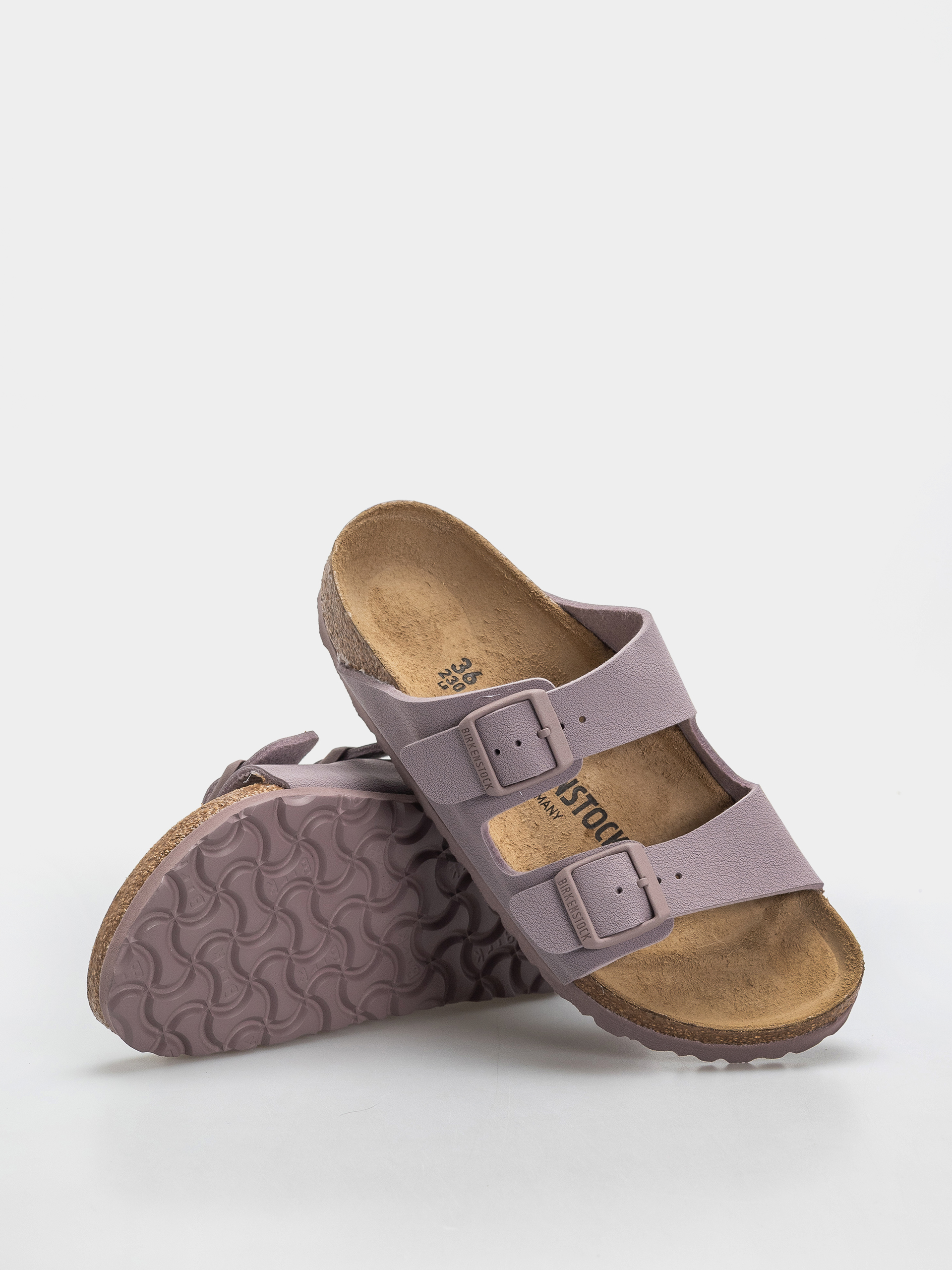 Șlapi Birkenstock Arizona Birkibuc Narrow (faded purple)