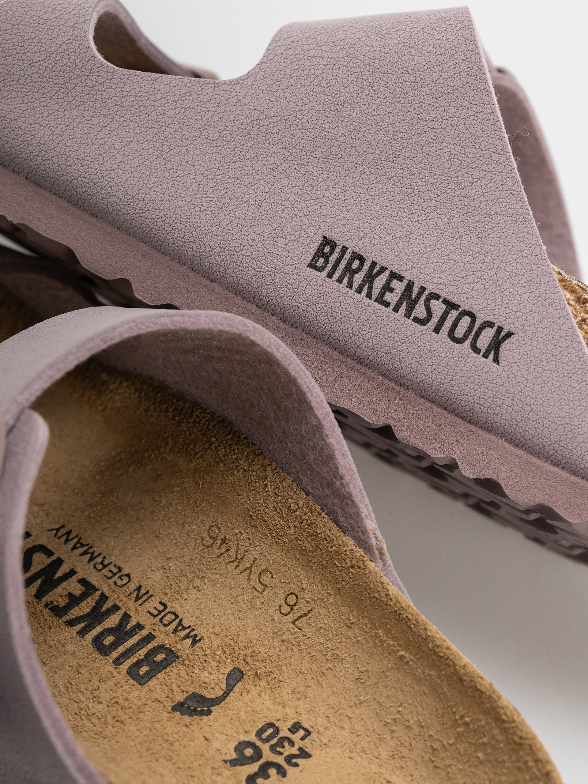 Șlapi Birkenstock Arizona Birkibuc Narrow (faded purple)