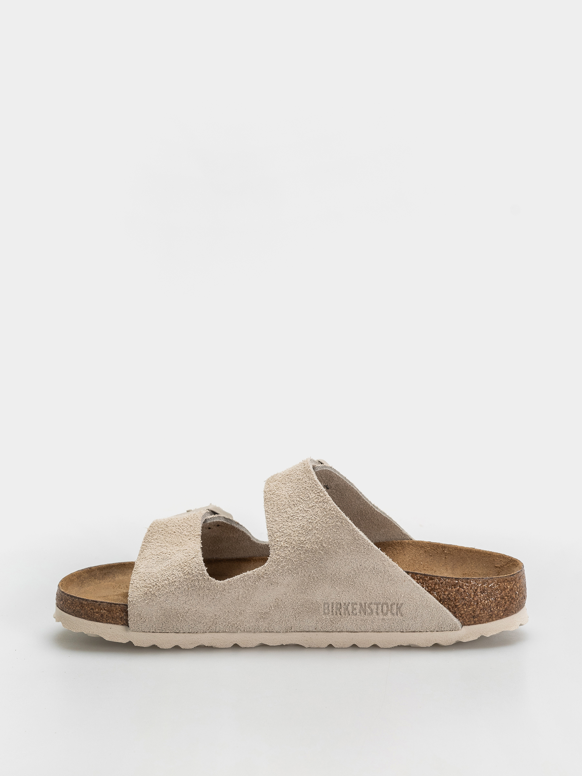 Șlapi Birkenstock Arizona Suede Leather Narrow (oyster)