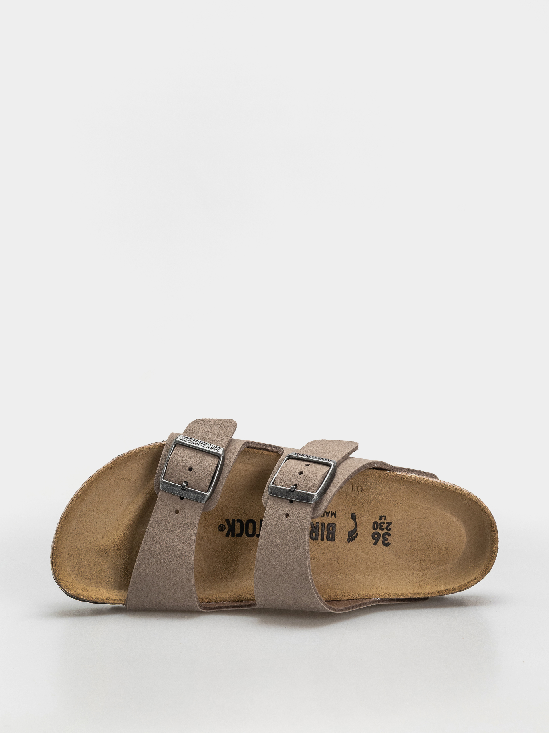 Șlapi Birkenstock Arizona Birkibuc Narrow (gray taupe)