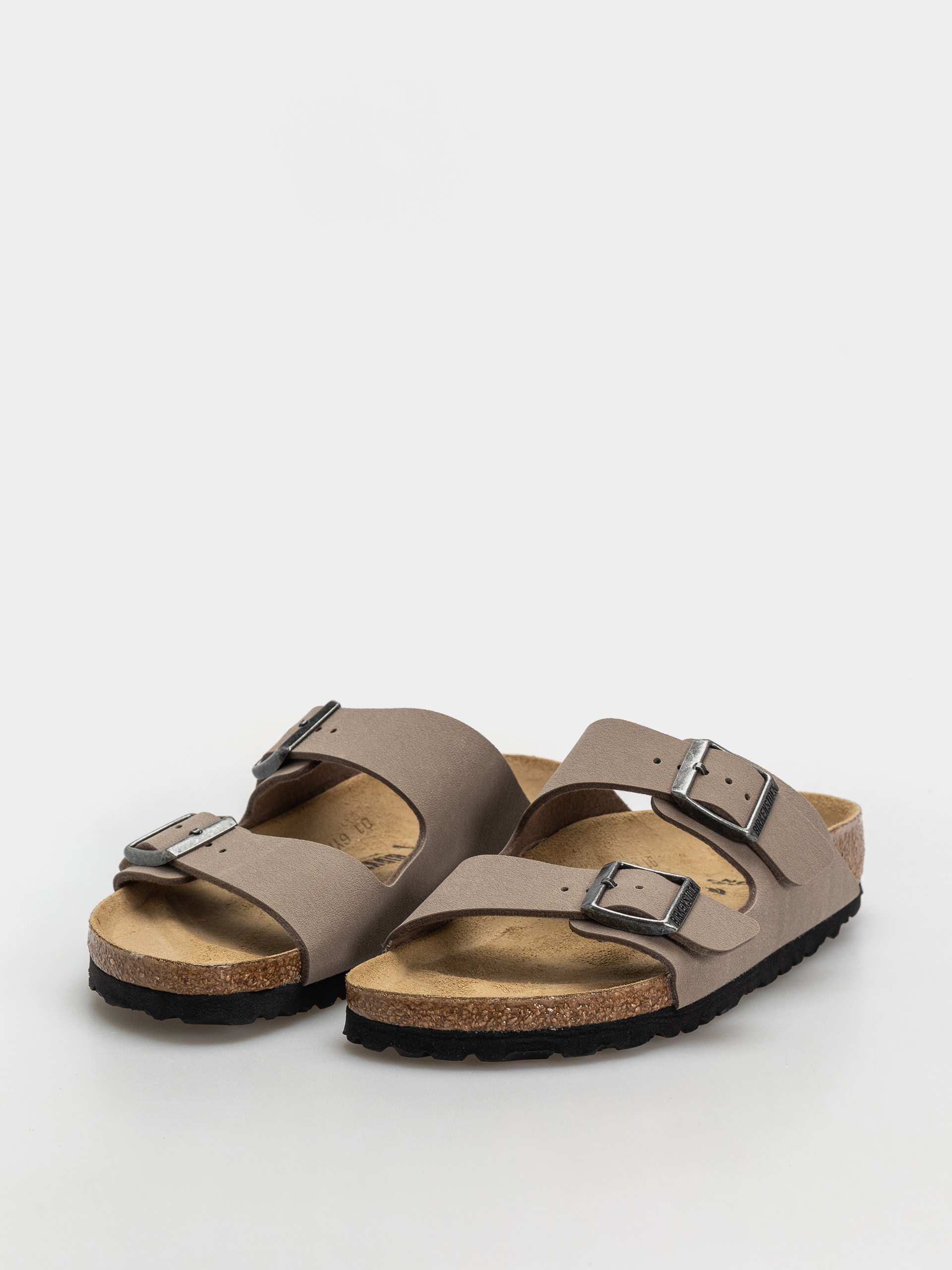 Șlapi Birkenstock Arizona Birkibuc Narrow (gray taupe)