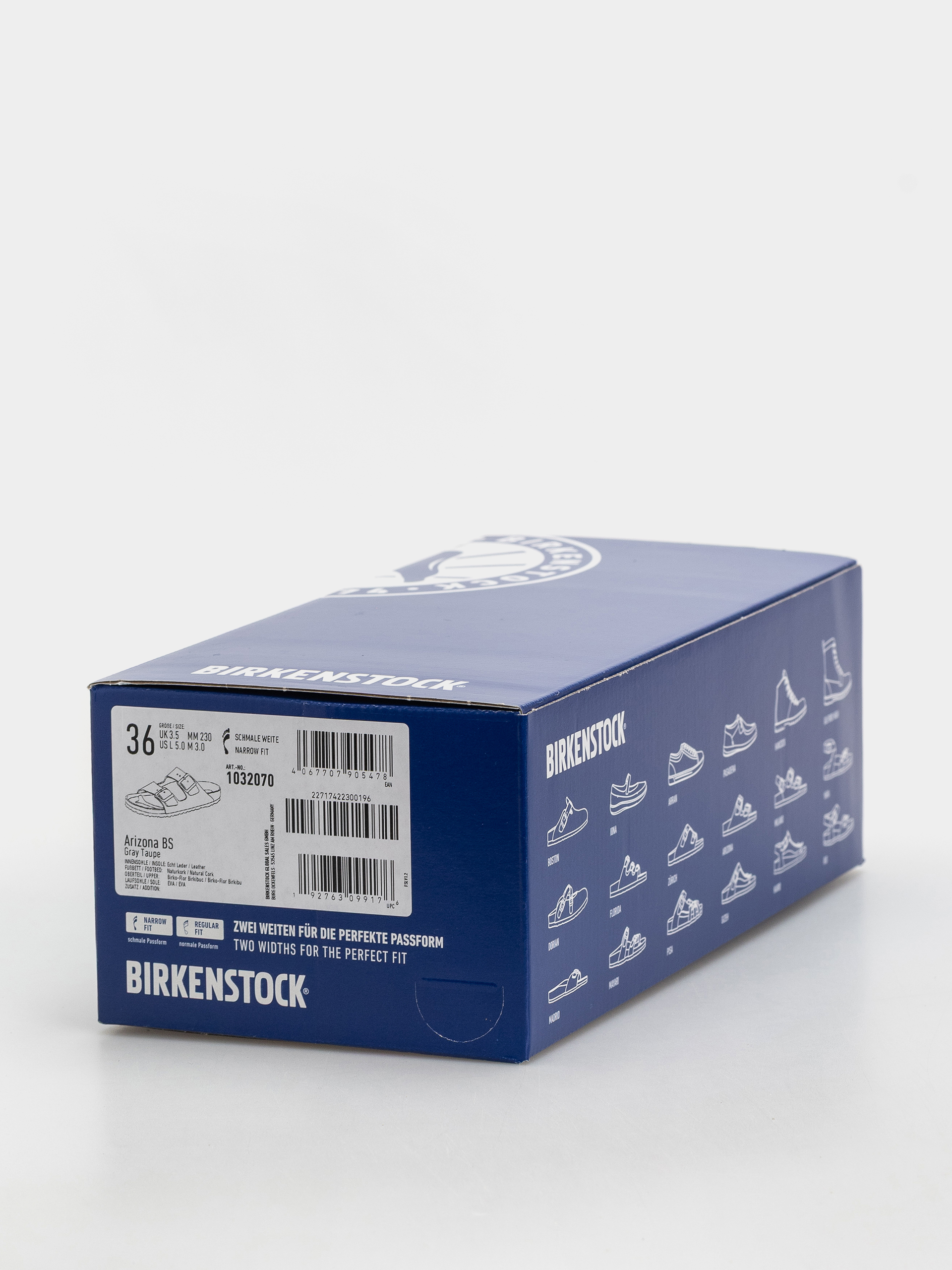 Șlapi Birkenstock Arizona Birkibuc Narrow (gray taupe)