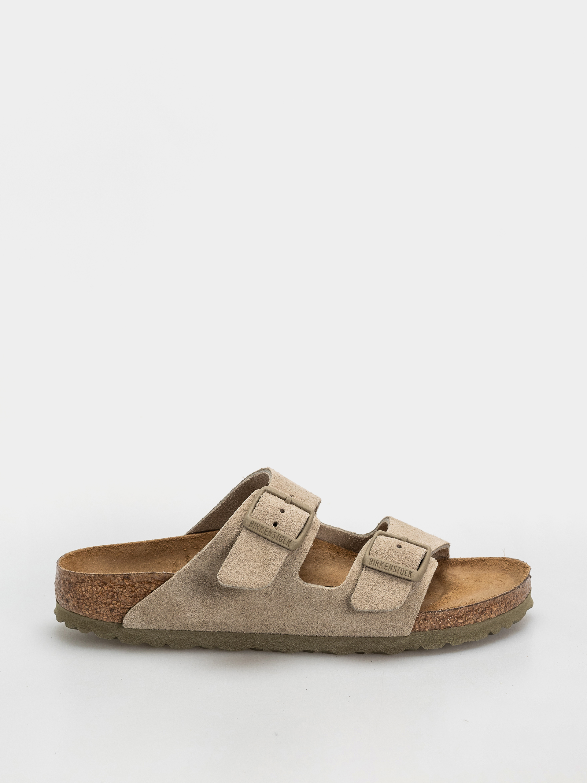 u0218lapi Birkenstock Arizona Suede Leather Narrow (faded khaki)