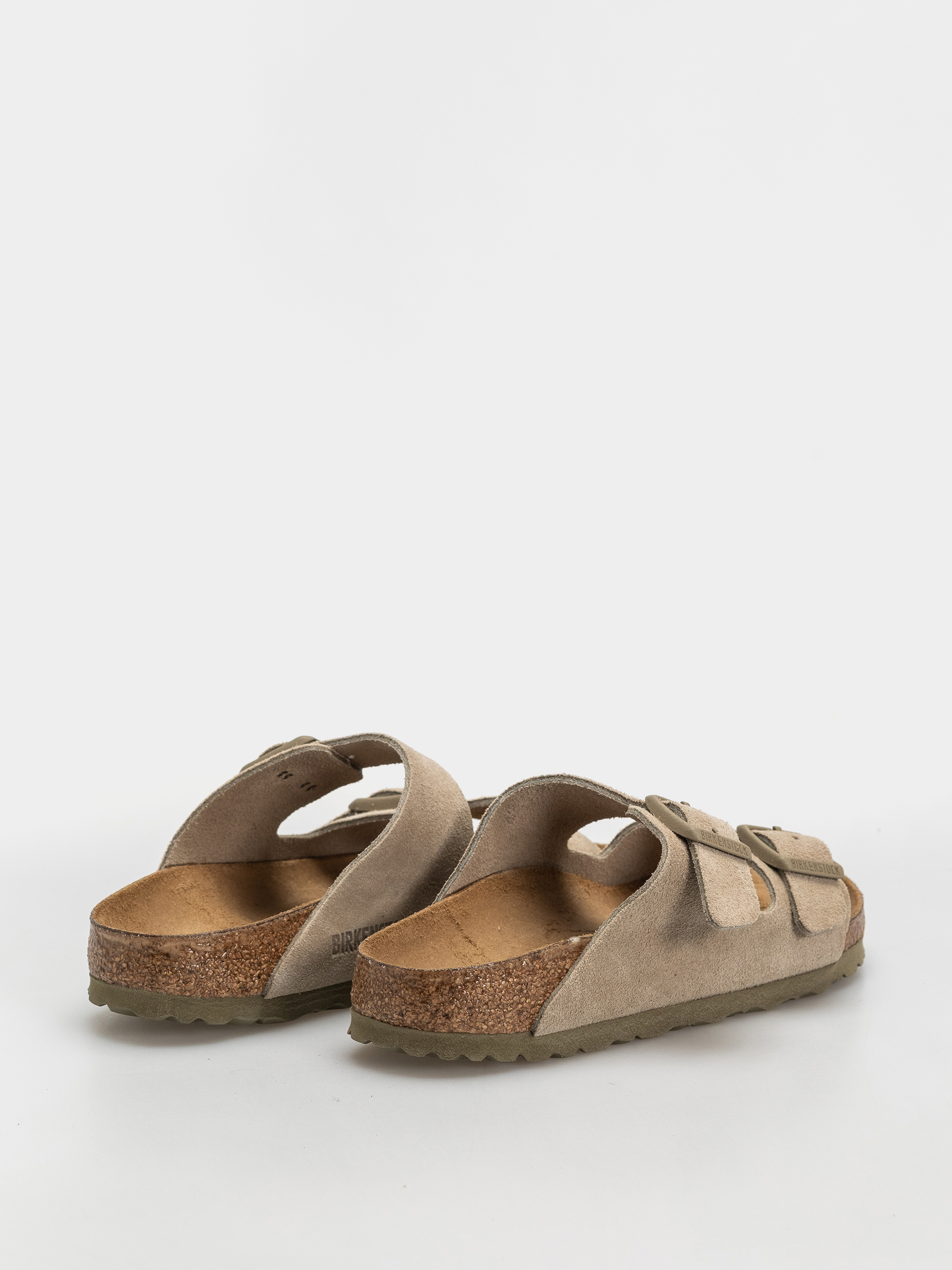 Șlapi Birkenstock Arizona Suede Leather Narrow (faded khaki)