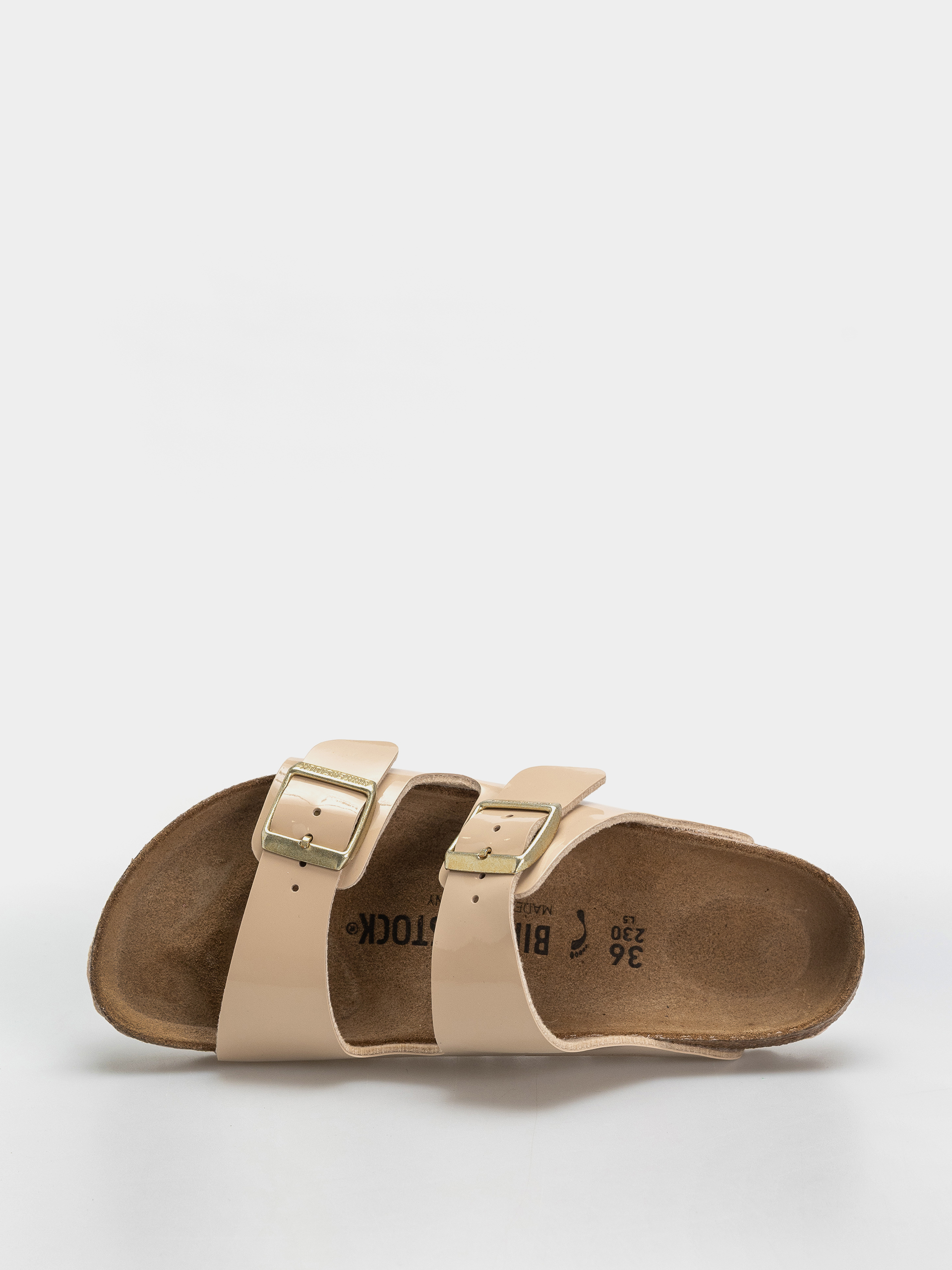 Șlapi Birkenstock Arizona Birko Flor Patent Narrow Wmn (sand)