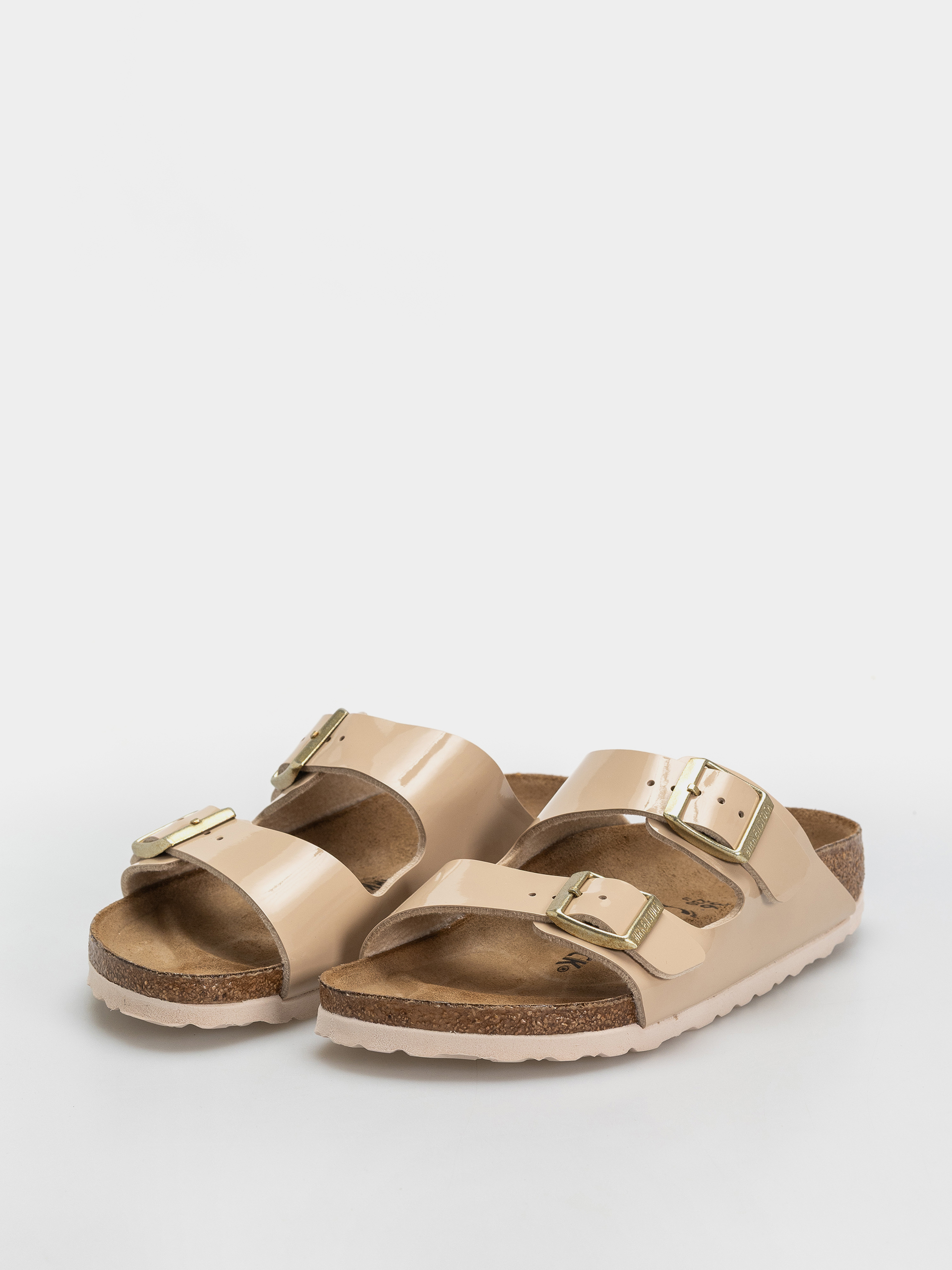 Șlapi Birkenstock Arizona Birko Flor Patent Narrow Wmn (sand)