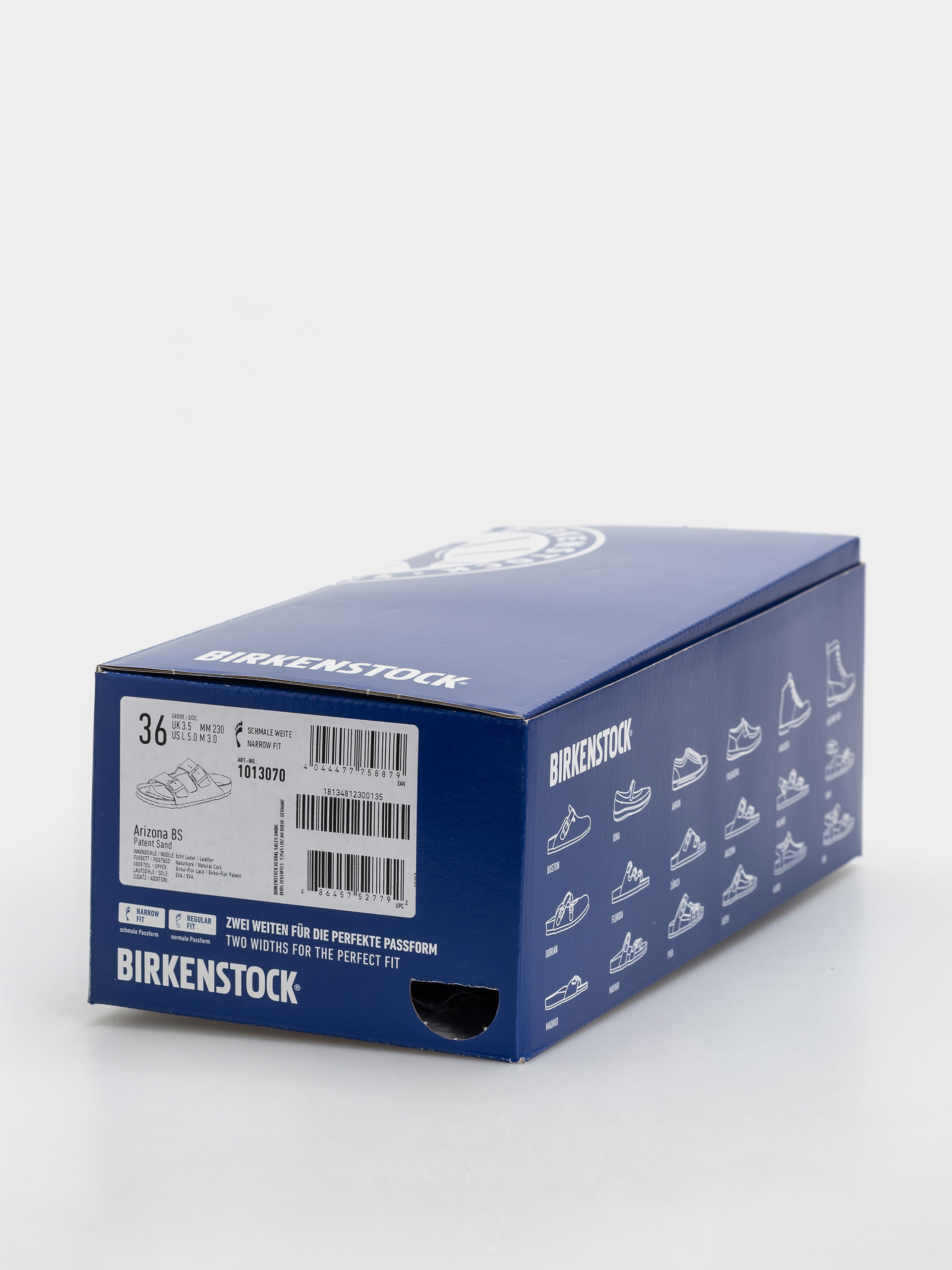 Șlapi Birkenstock Arizona Birko Flor Patent Narrow Wmn (sand)