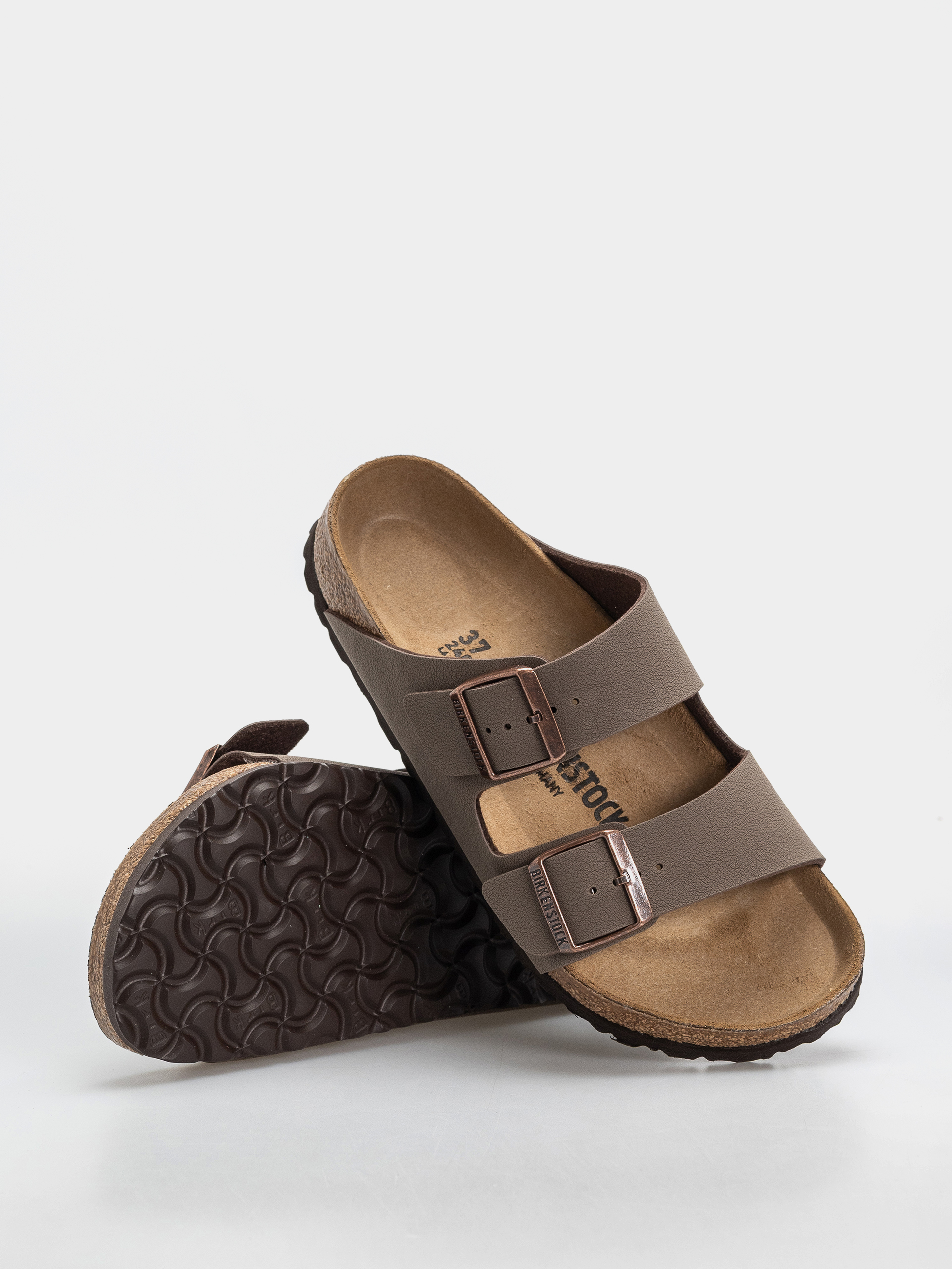 Șlapi Birkenstock Arizona Birkibuc Regular (mocca)