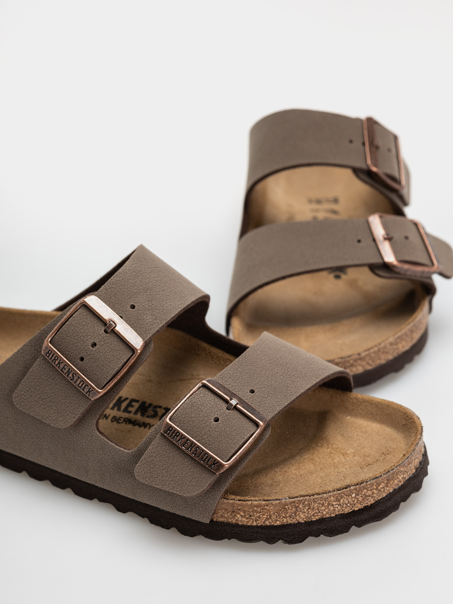 Șlapi Birkenstock Arizona Birkibuc Regular (mocca)