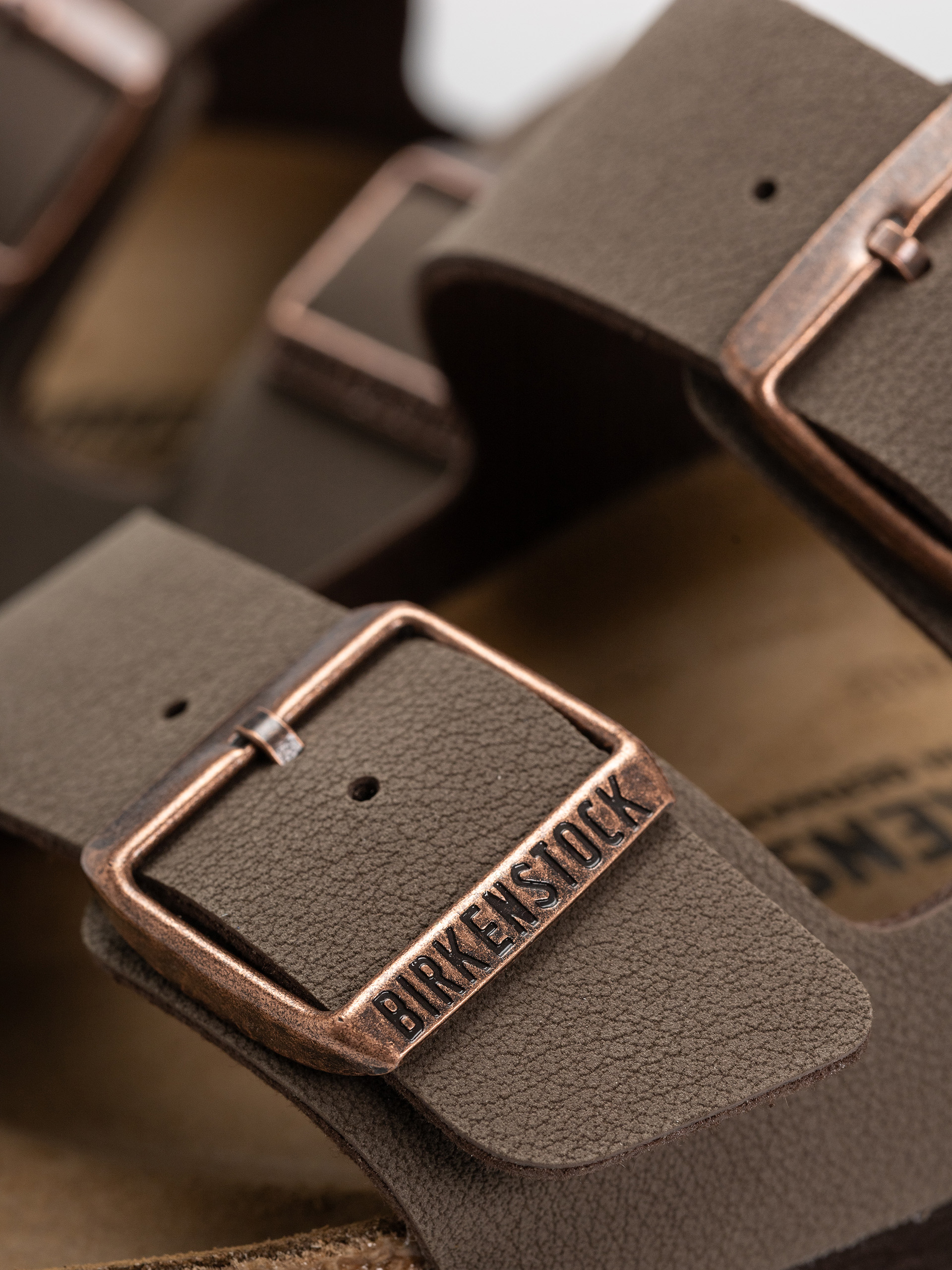 Șlapi Birkenstock Arizona Birkibuc Regular (mocca)