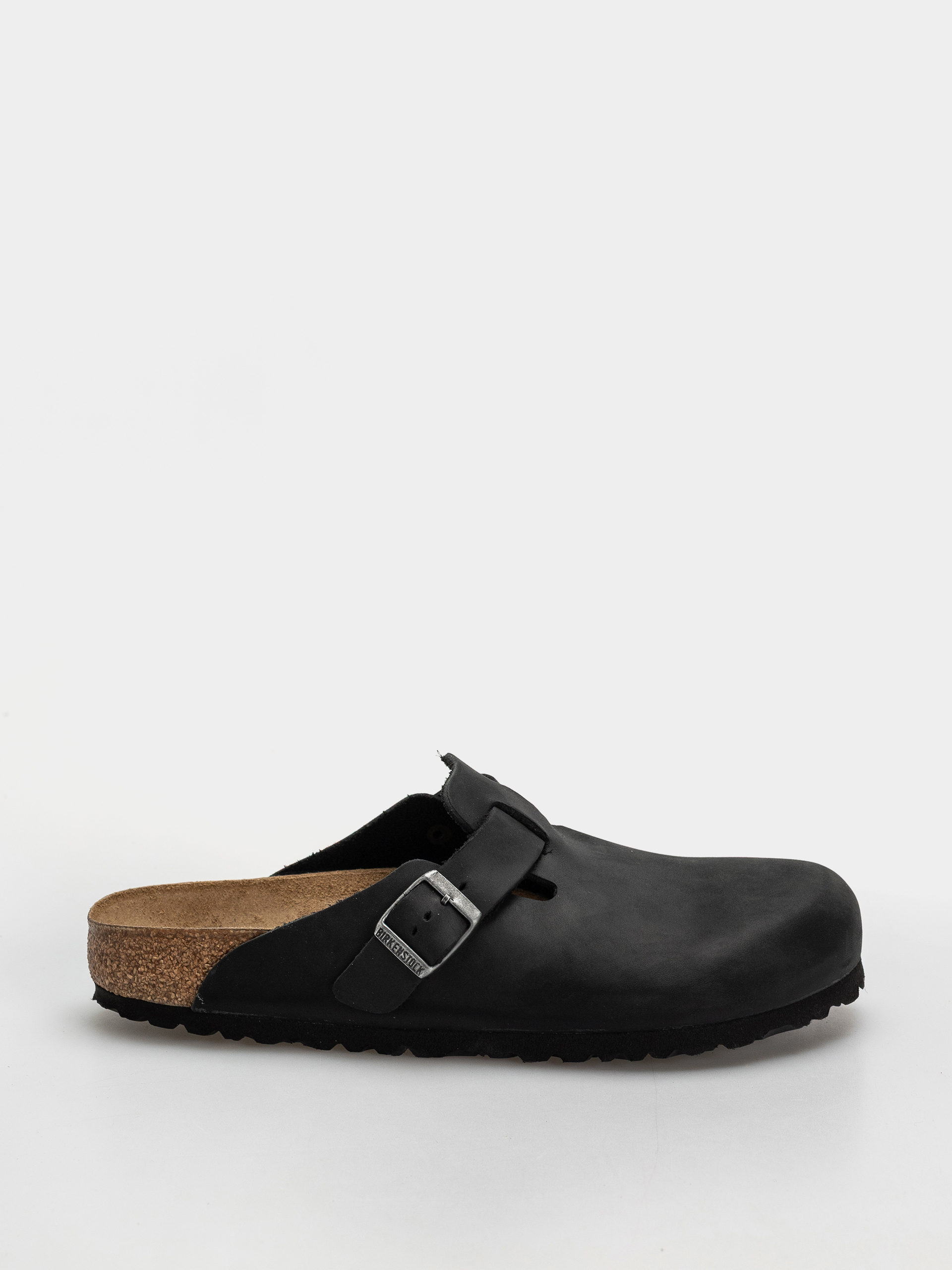u0218lapi Birkenstock Boston Oiled Leather Regular (black)