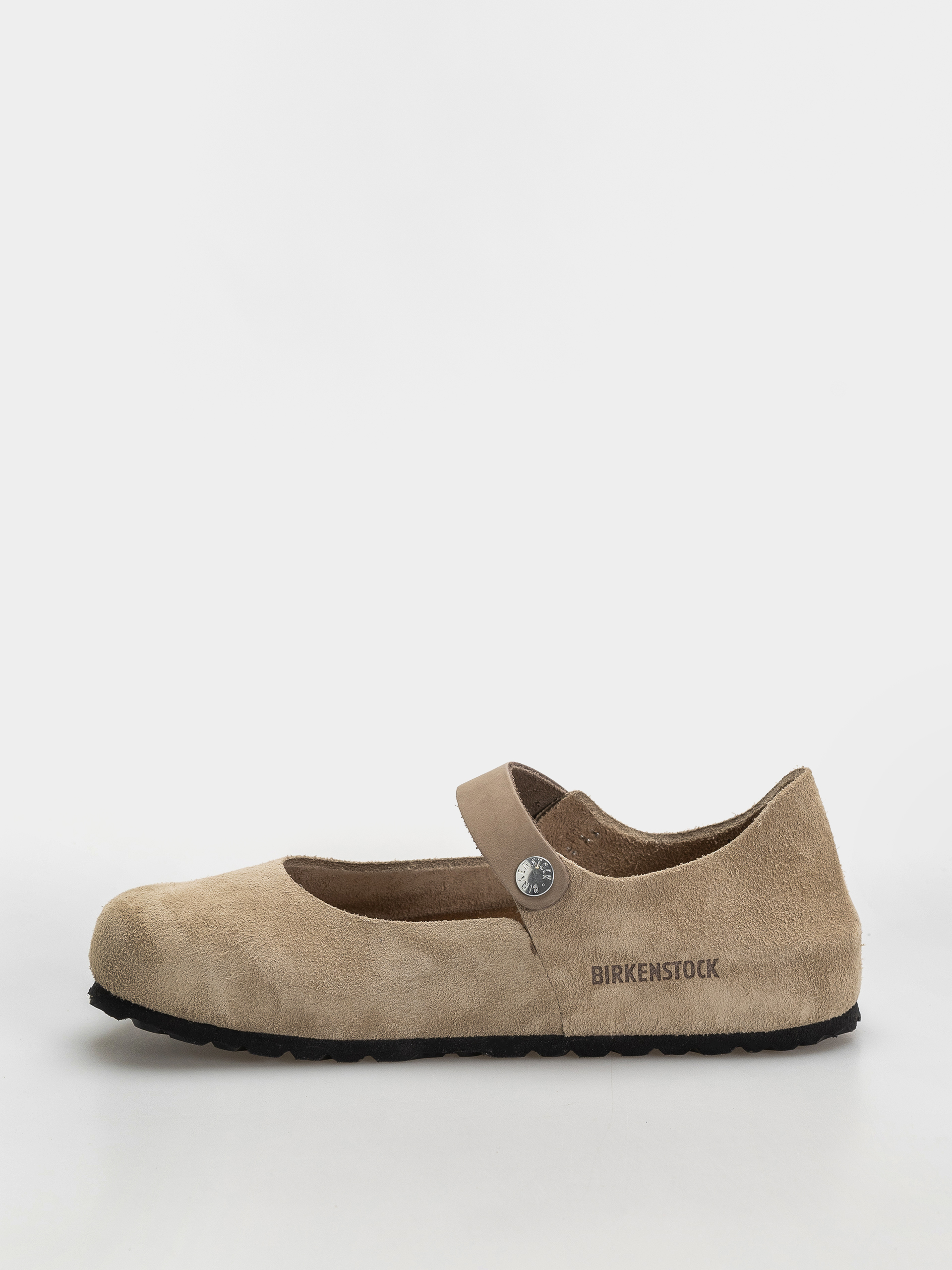 Șlapi Birkenstock Mantova Suede Leather Narrow Wmn (taupe)