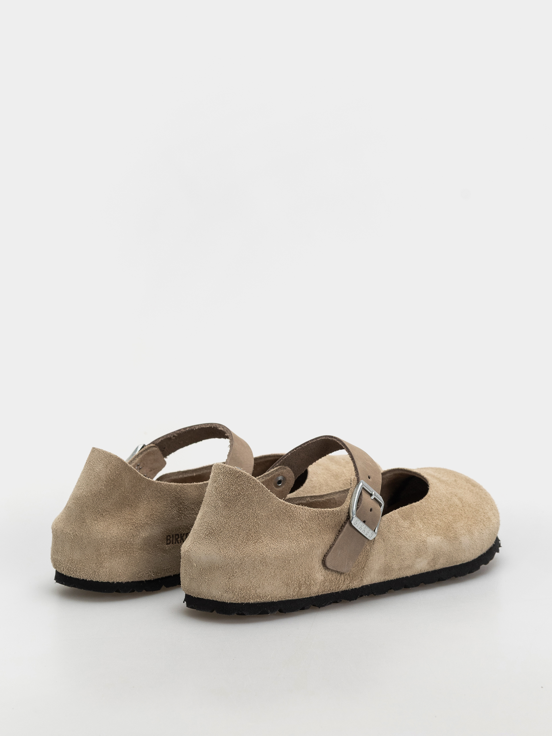 Șlapi Birkenstock Mantova Suede Leather Narrow Wmn (taupe)