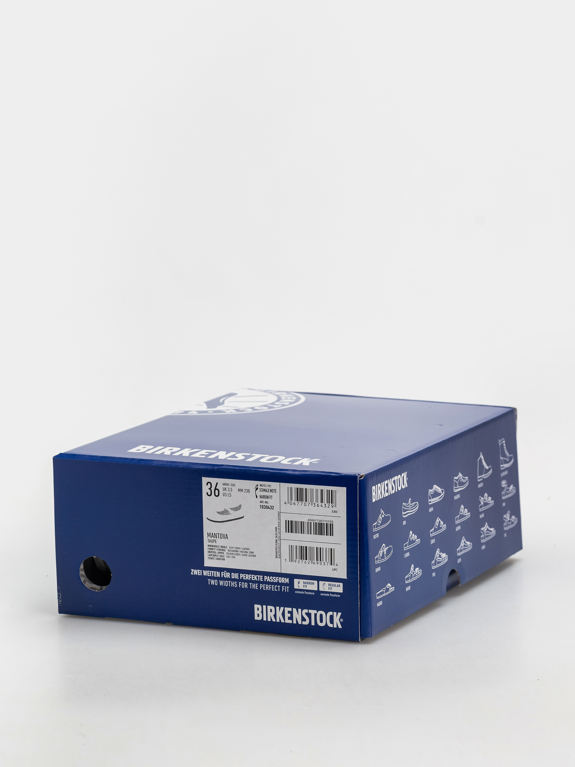 Șlapi Birkenstock Mantova Suede Leather Narrow Wmn (taupe)