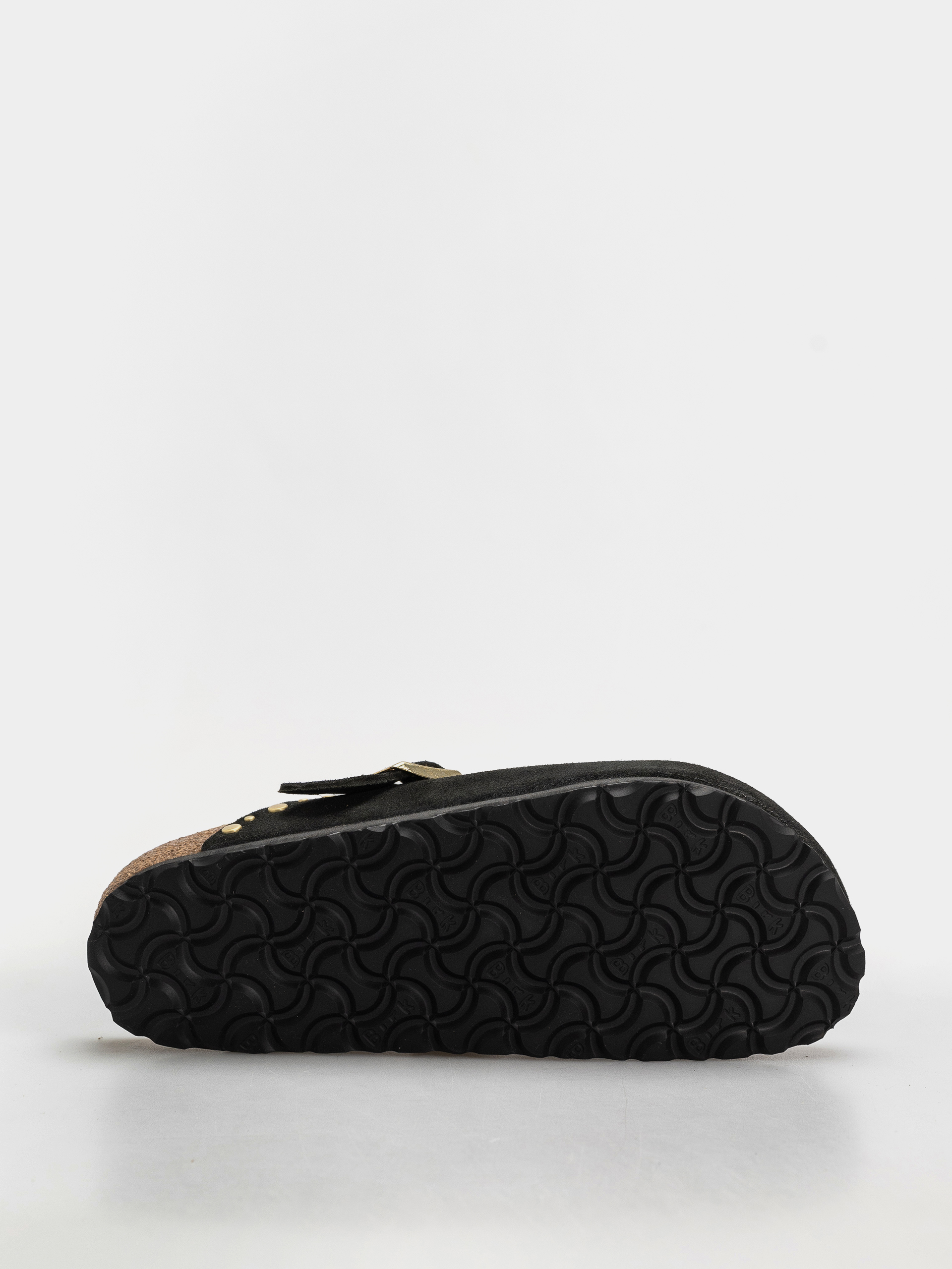 Șlapi Birkenstock Boston Rivets Suede Leather Narrow Wmn (black)