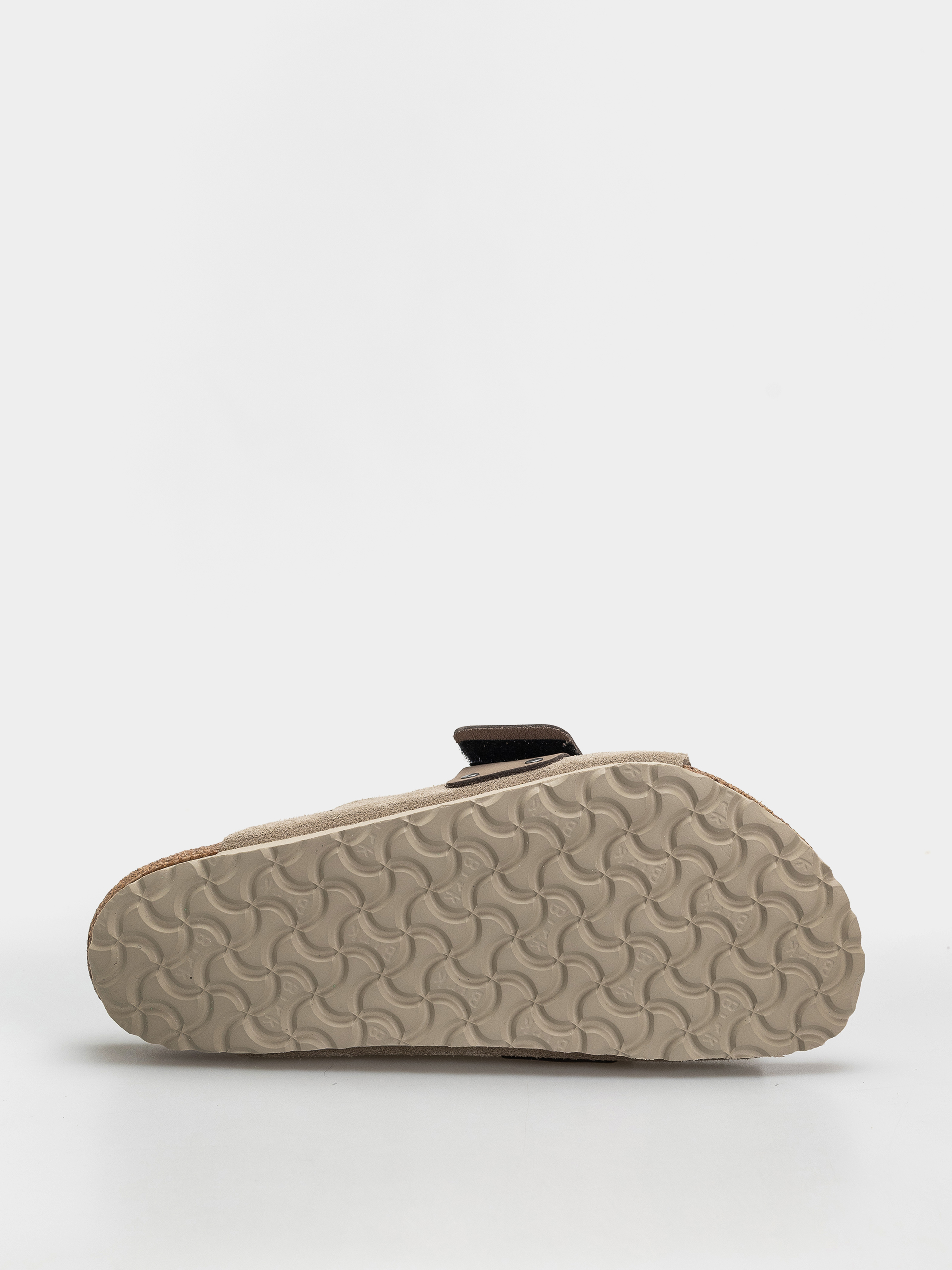 Șlapi Birkenstock Kyoto Nubuck Suede Leather Regular (taupe)