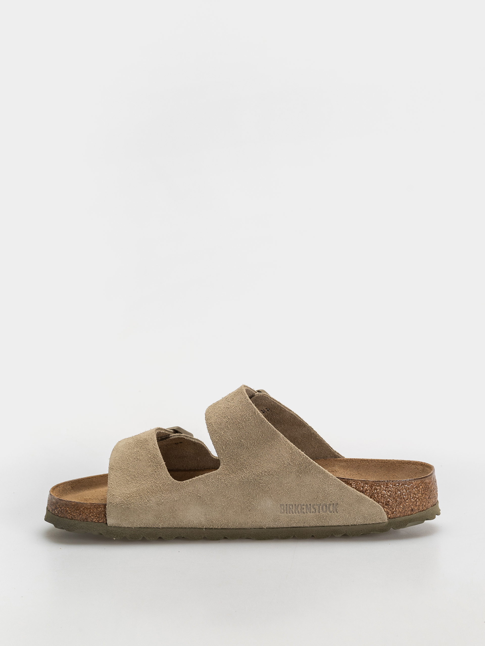 Șlapi Birkenstock Arizona Suede Leather Regular (faded khaki)