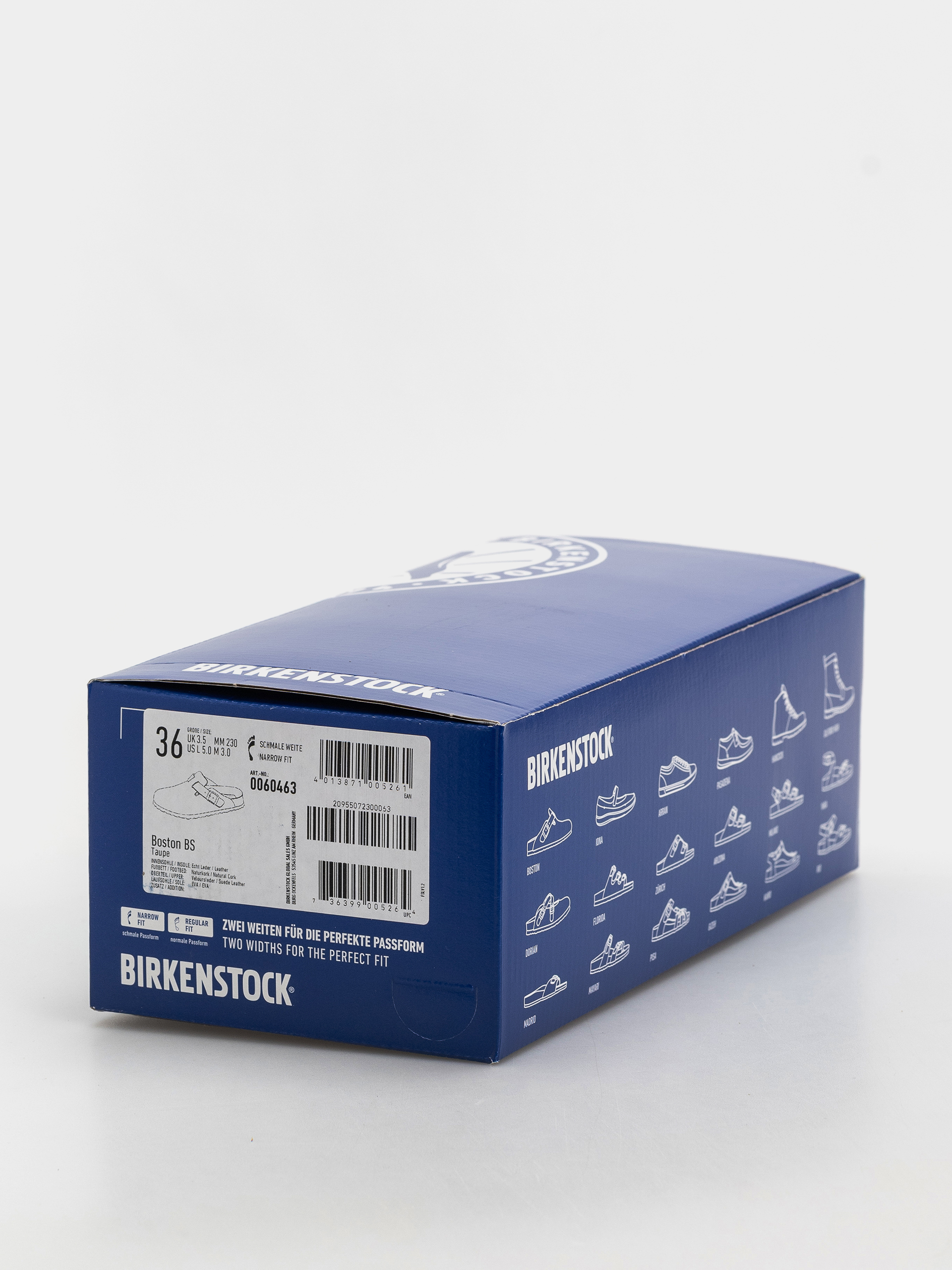 Șlapi Birkenstock Boston Suede Leather Narrow Wmn (taupe)