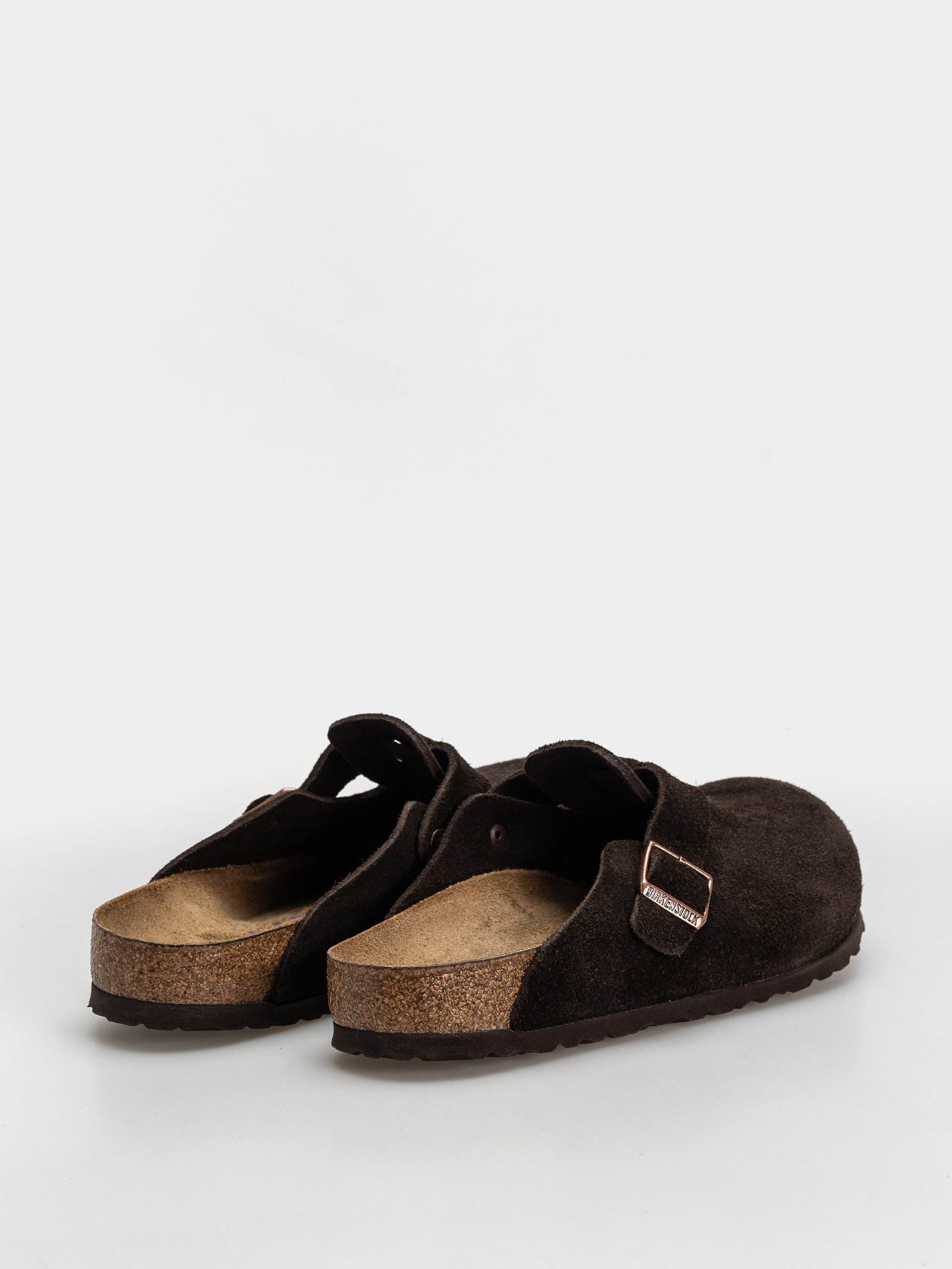 Șlapi Birkenstock Boston Suede Regular (mocha)