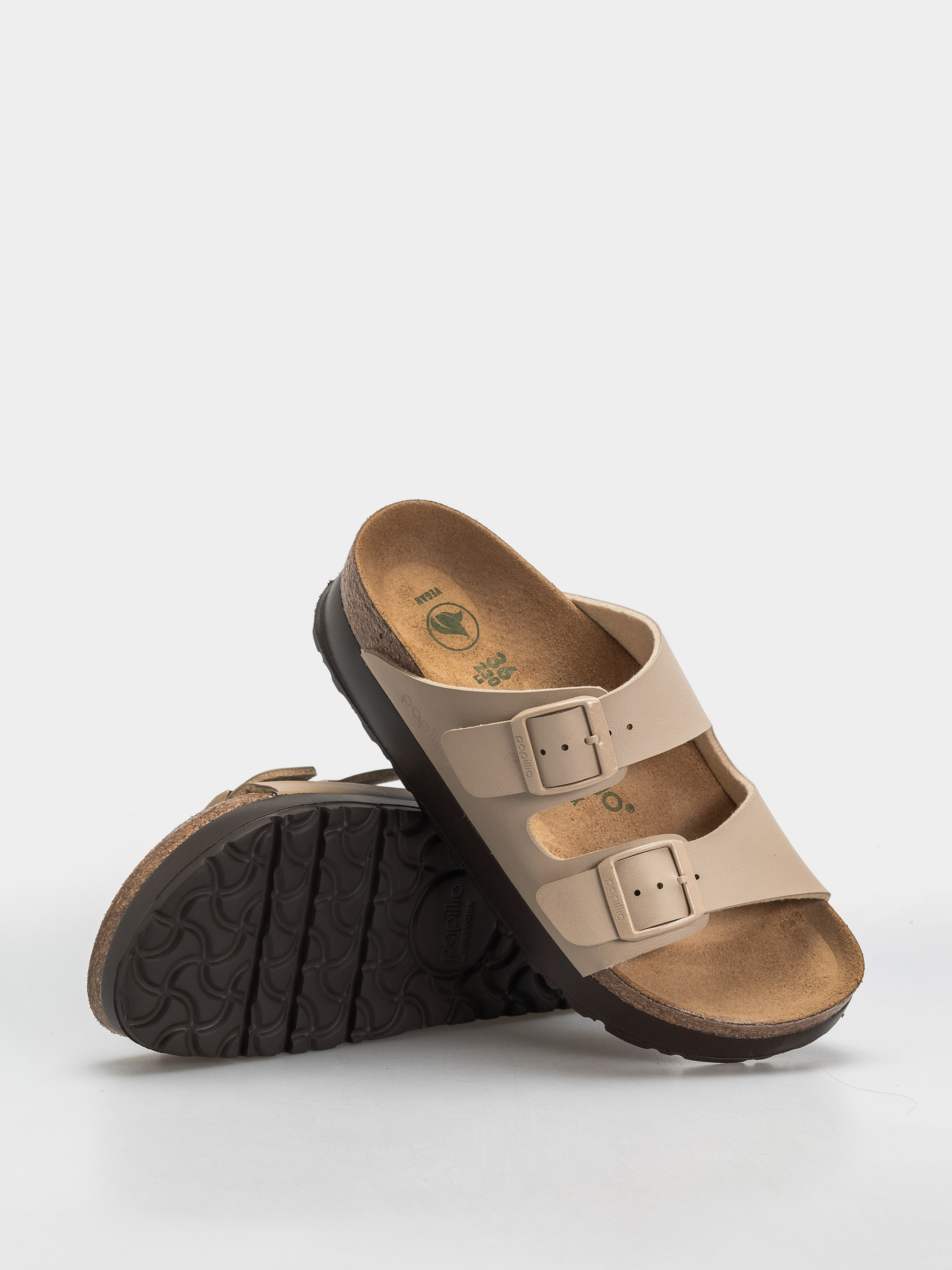 Șlapi Birkenstock Arizona Flex Platform Birko Flor Narrow Wmn (sandcastle)