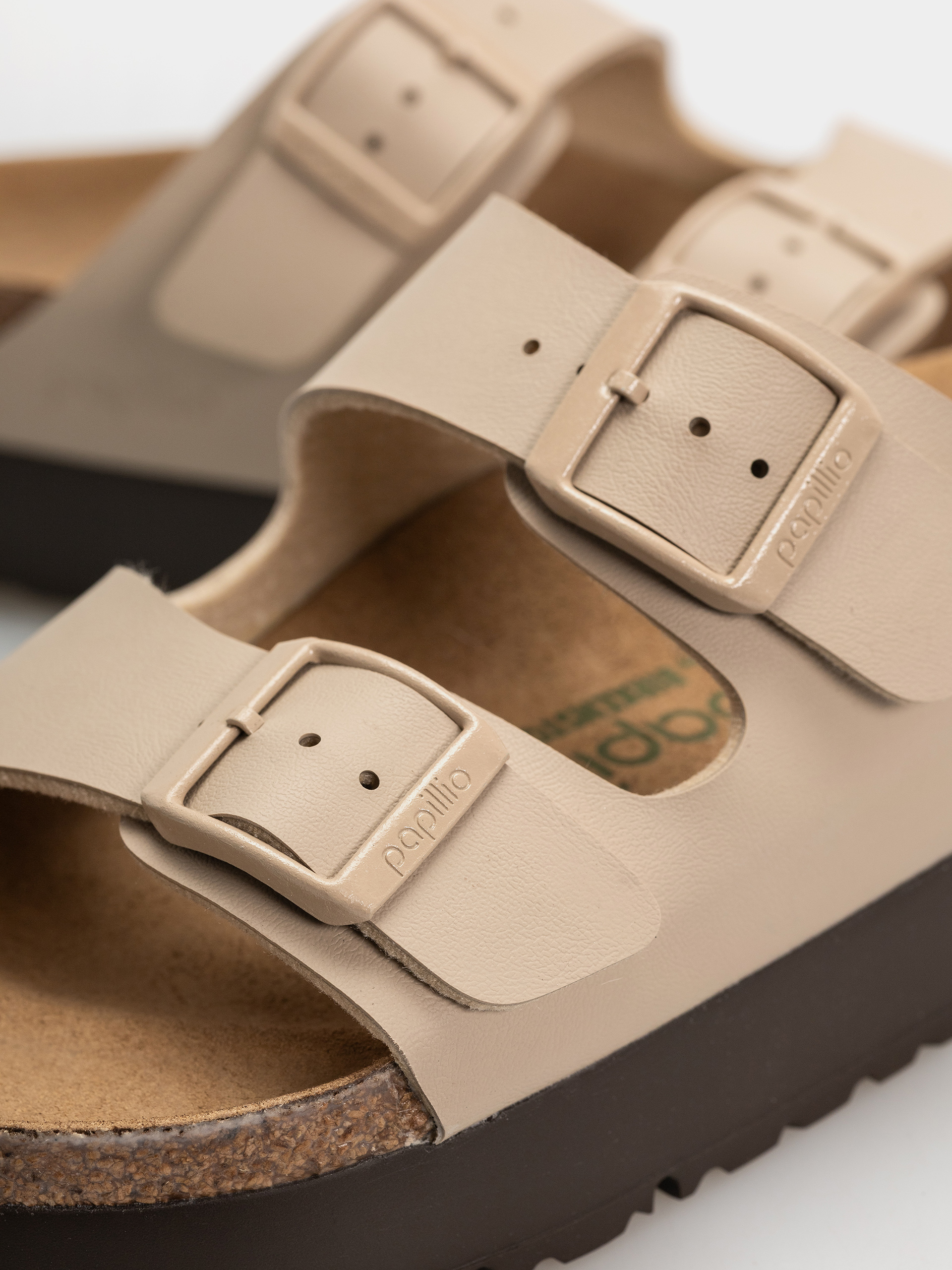 Șlapi Birkenstock Arizona Flex Platform Birko Flor Narrow Wmn (sandcastle)